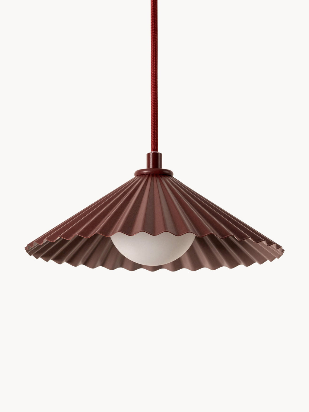 Petite suspension Emma Gurner x Darin - Lie de vin, rouge rouille