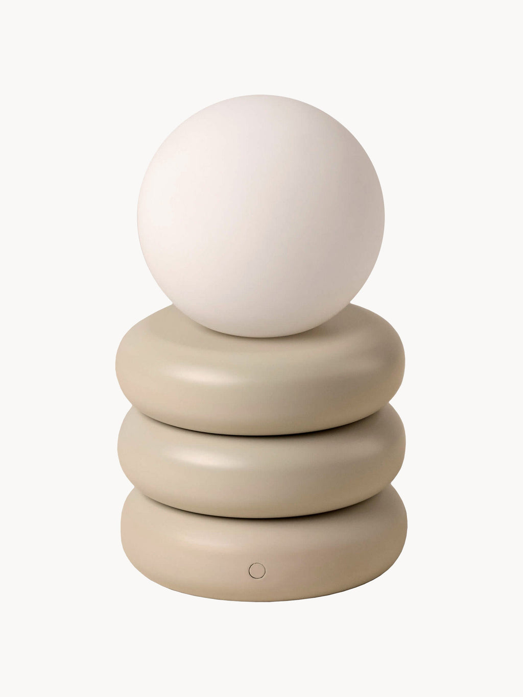 Petite lampe à poser LED portable avec connexion Steren - Beige clair