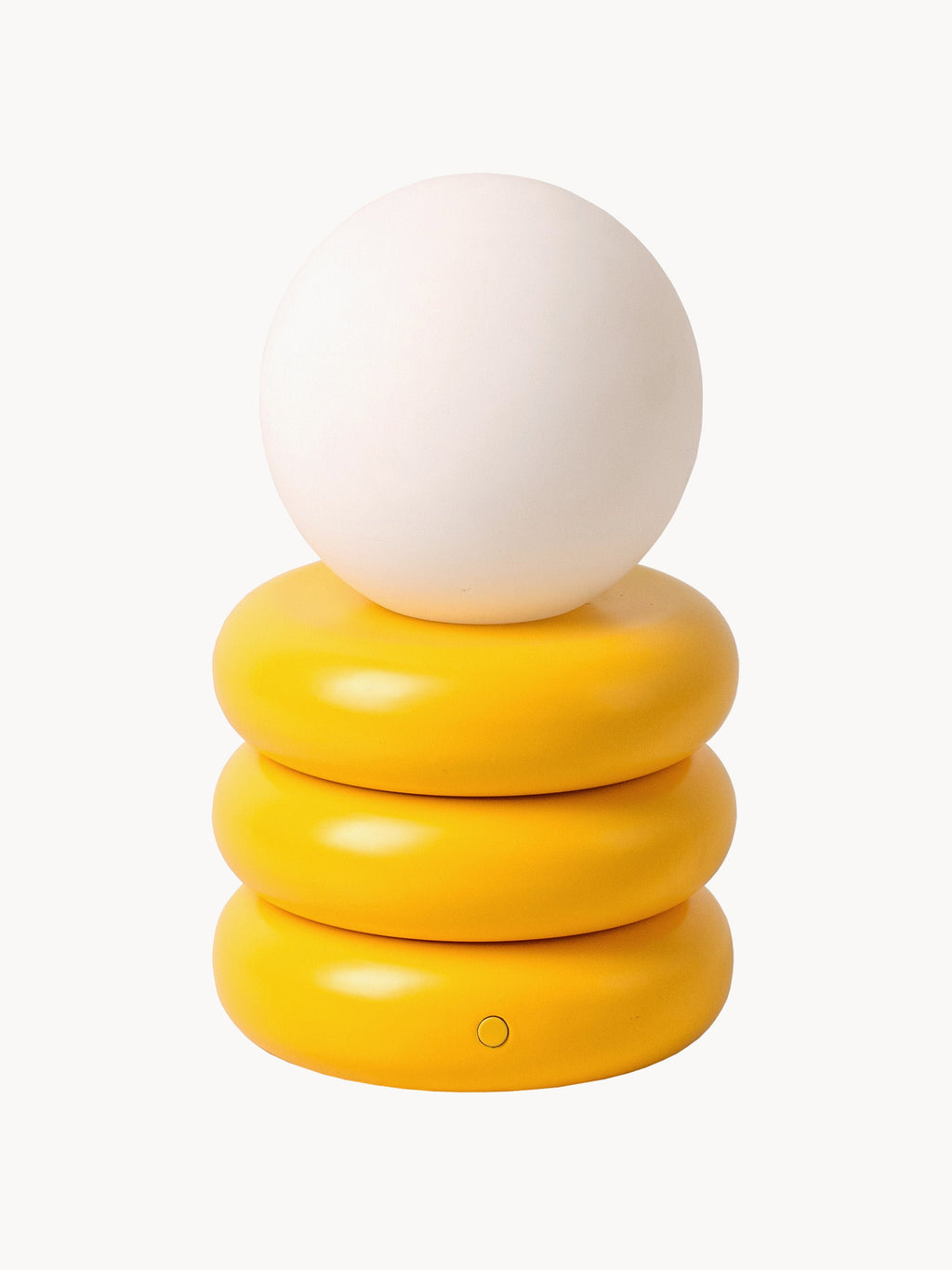Petite lampe à poser LED portable avec connexion Steren - Jaune soleil