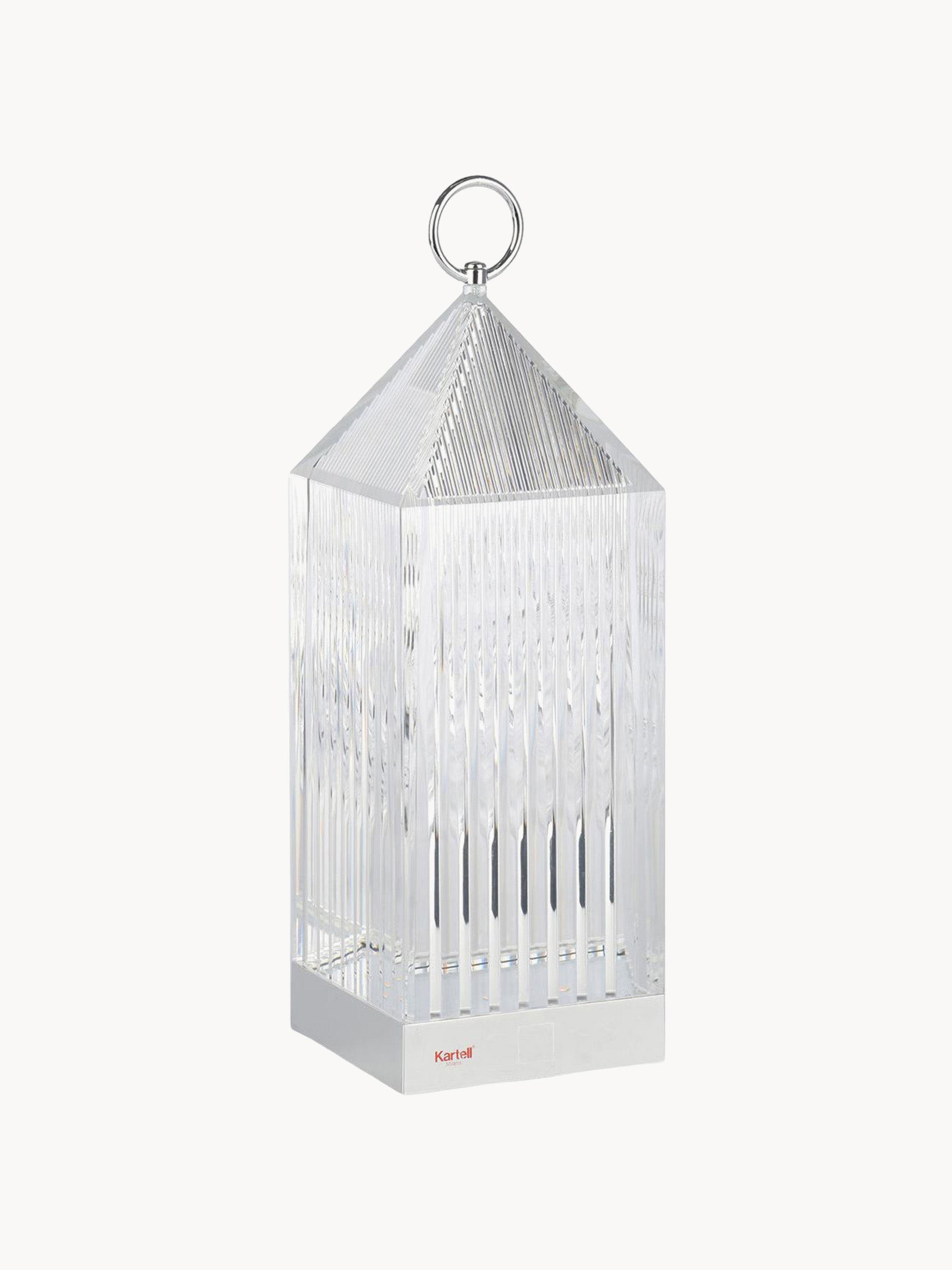 Lampe à poser LED mobile, intensité ajustable - Transparent