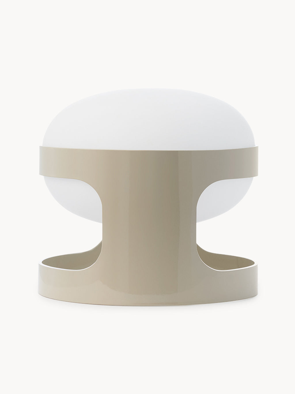 Petite lampe à poser Gunder - Grège, blanc