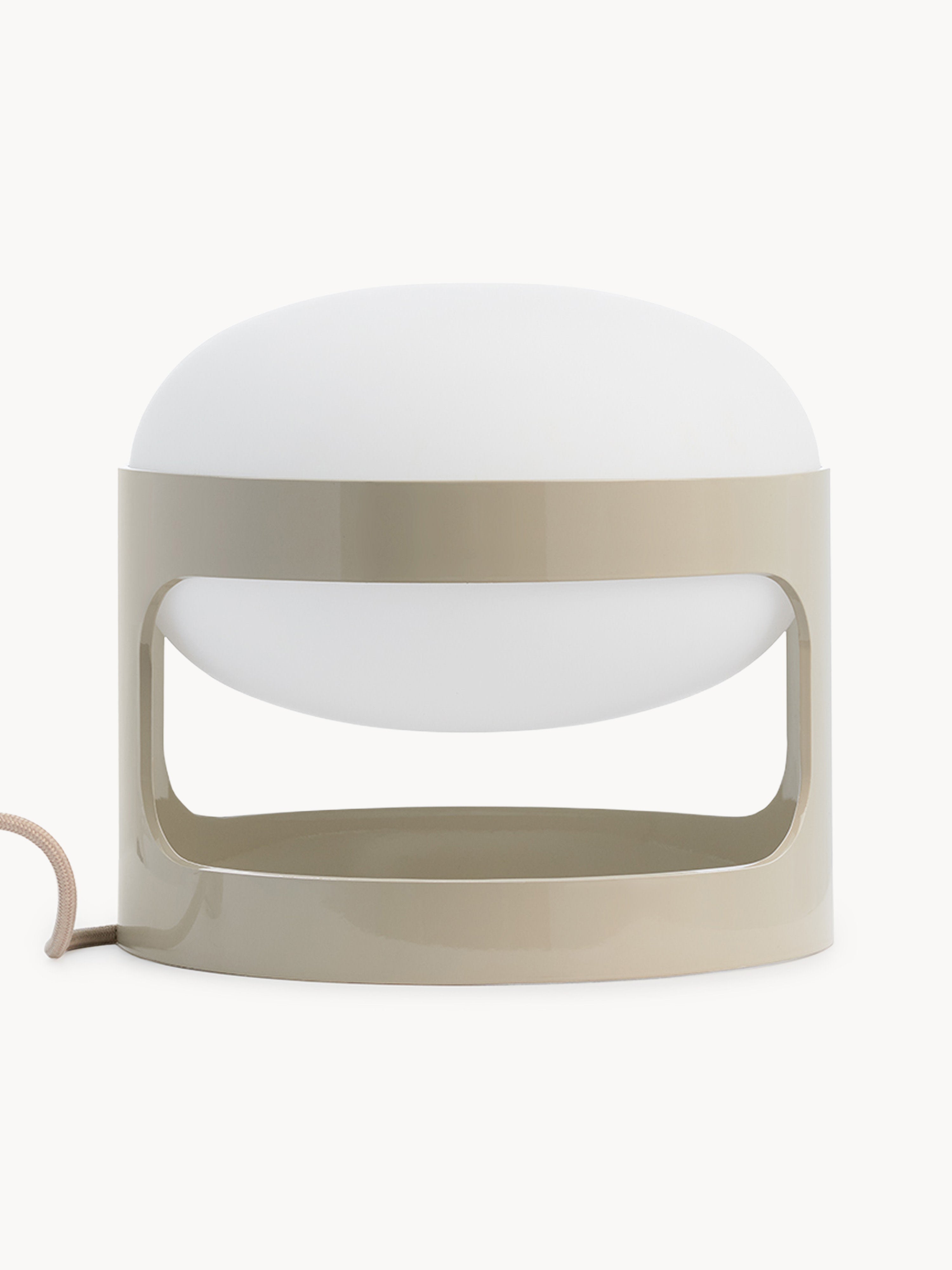 Petite lampe à poser Gunder - Grège, blanc