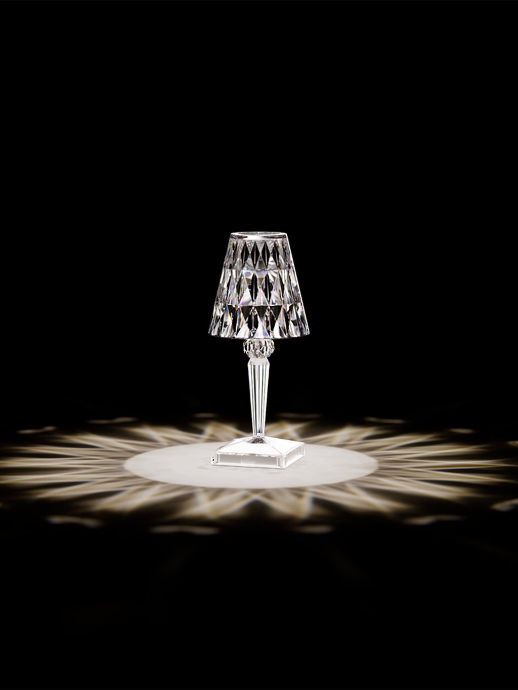 Lampe à poser LED mobile Asen, haut. 30 cm - Transparent