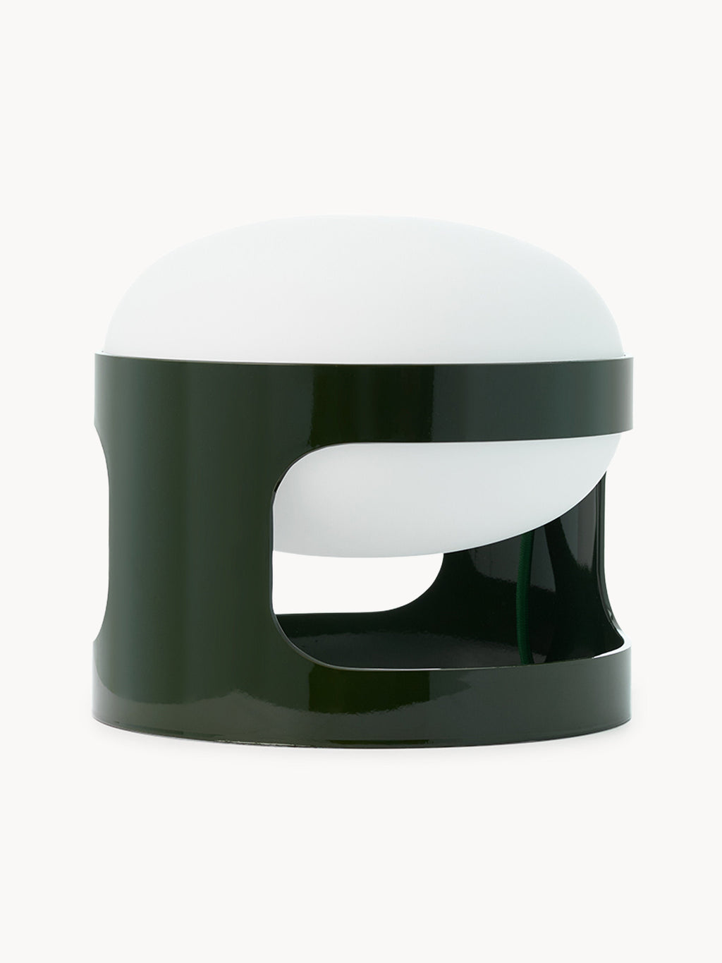 Petite lampe à poser Gunder - Vert foncé, blanc