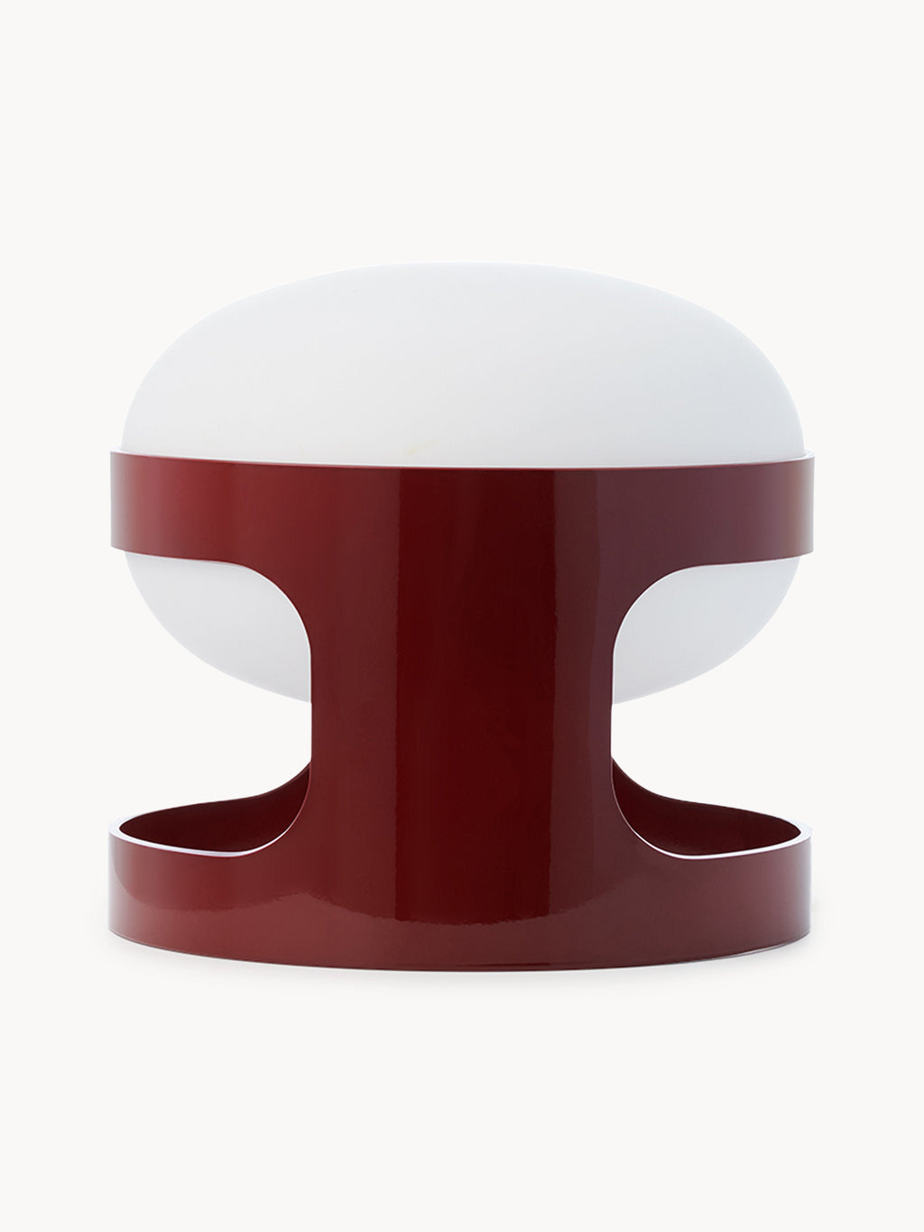 Petite lampe à poser Gunder - Rouge vin, blanc