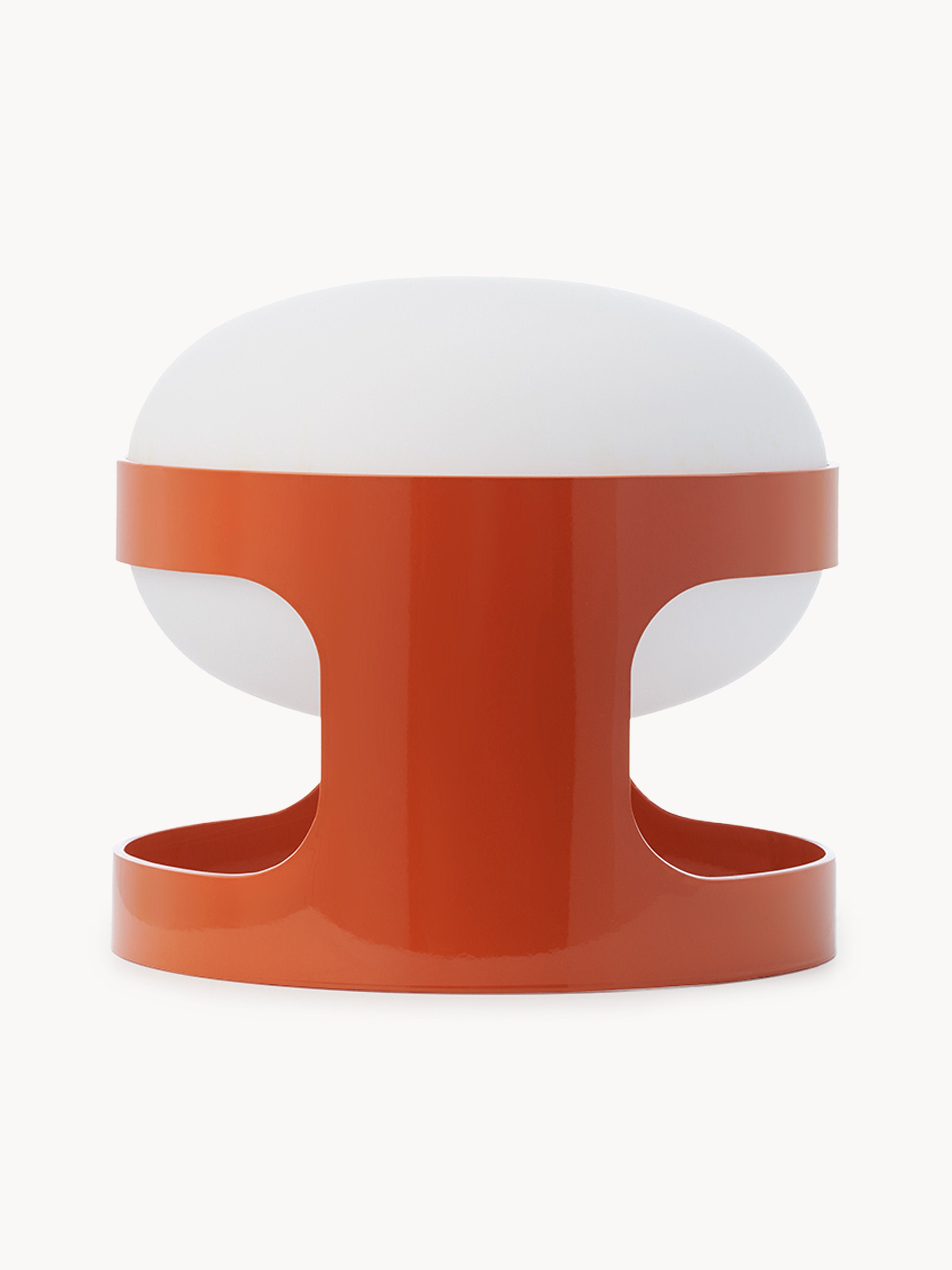Petite lampe à poser Gunder - Orange, blanc