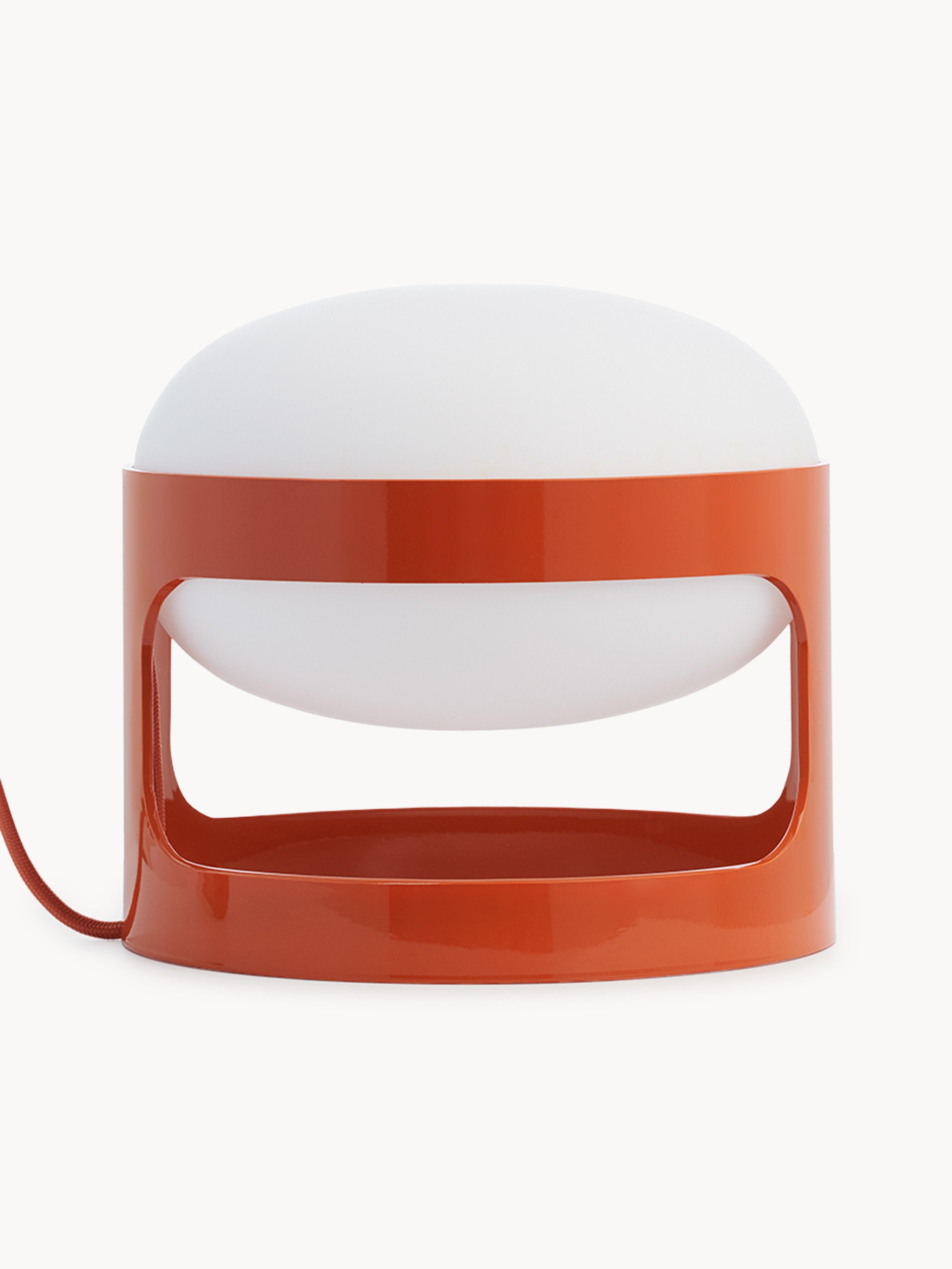 Petite lampe à poser Gunder - Orange, blanc