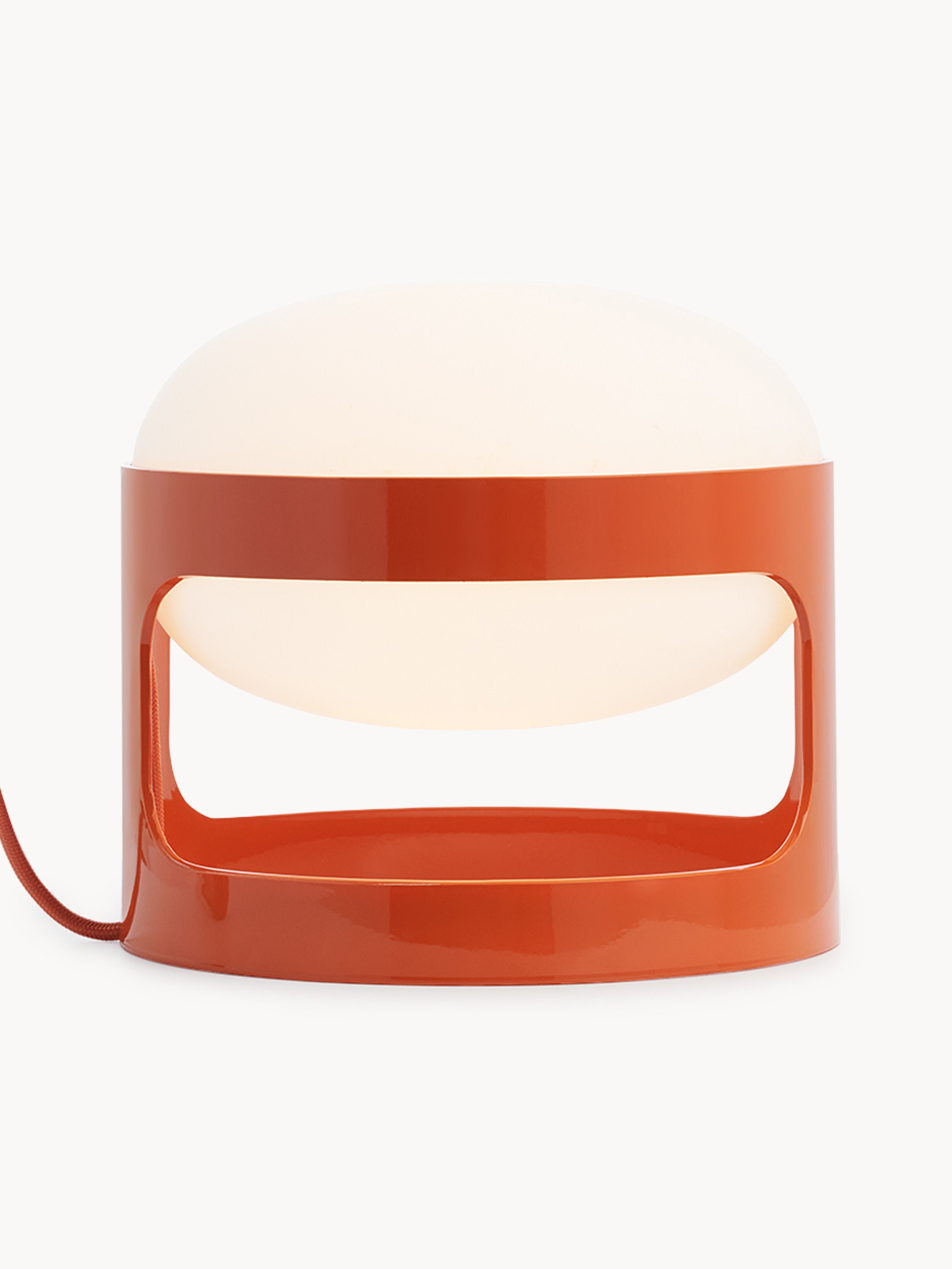 Petite lampe à poser Gunder - Orange, blanc