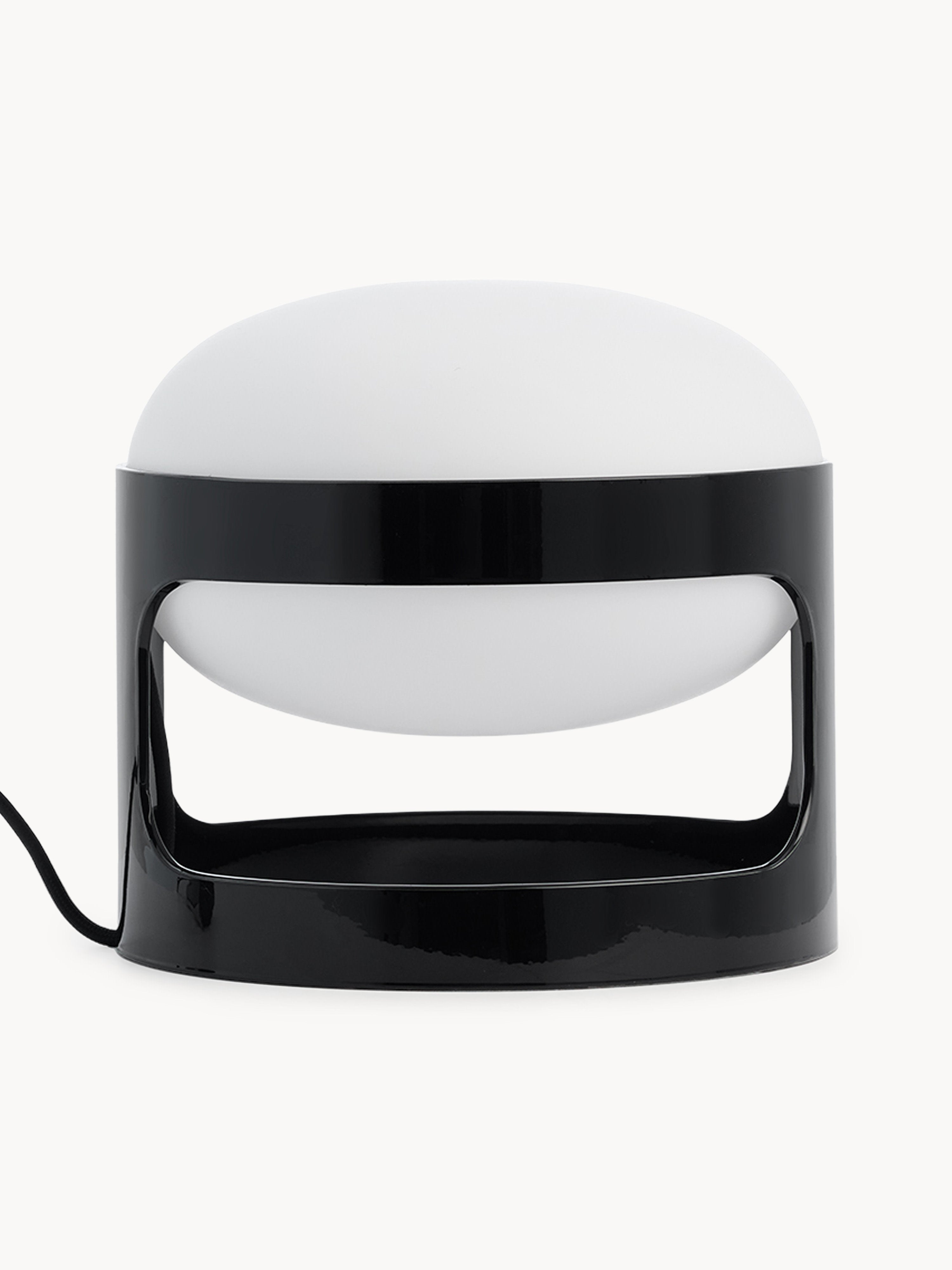 Petite lampe à poser Gunder - Blanc cassé, noir