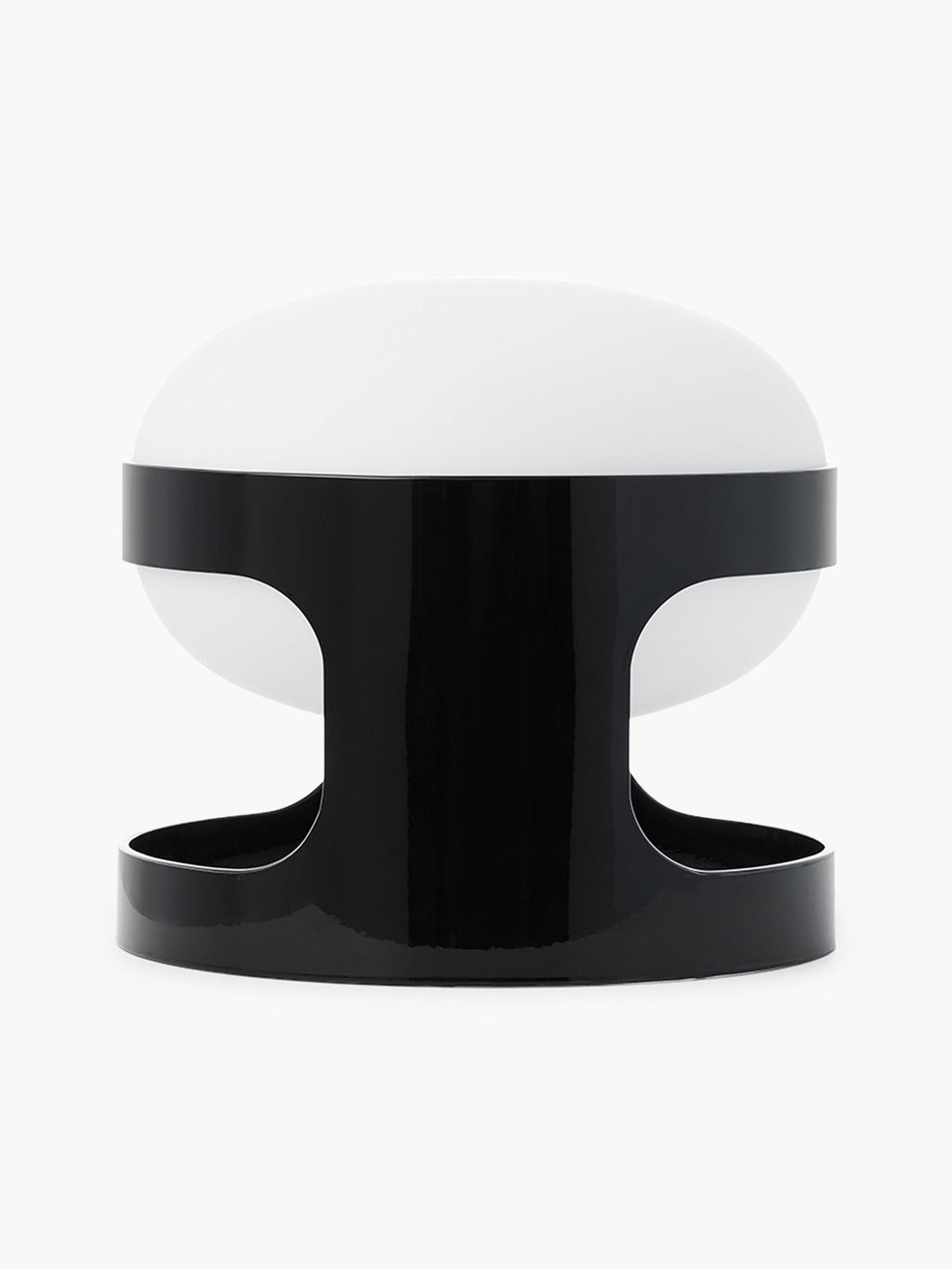 Petite lampe à poser Gunder - Blanc cassé, noir