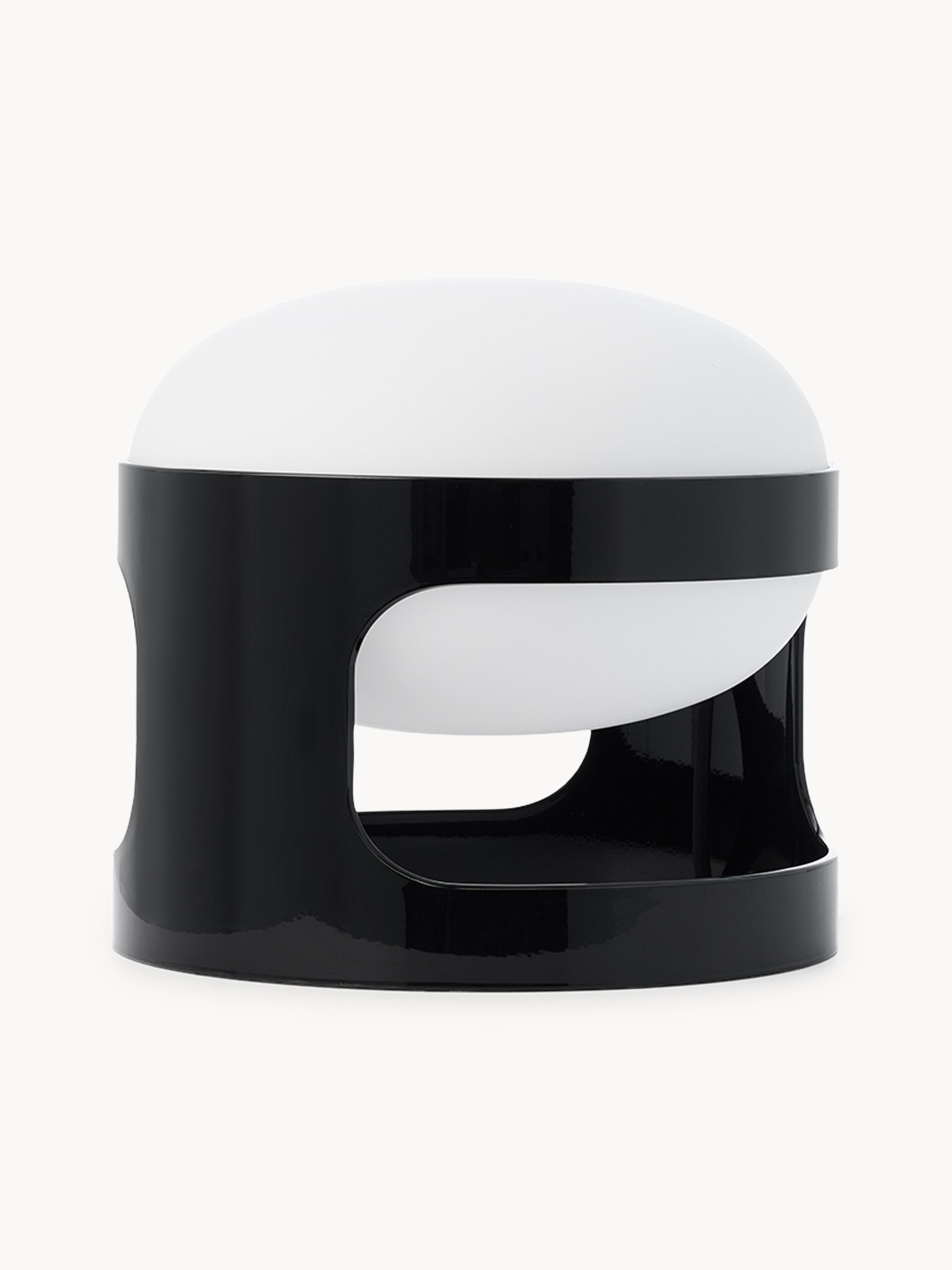 Petite lampe à poser Gunder - Blanc cassé, noir