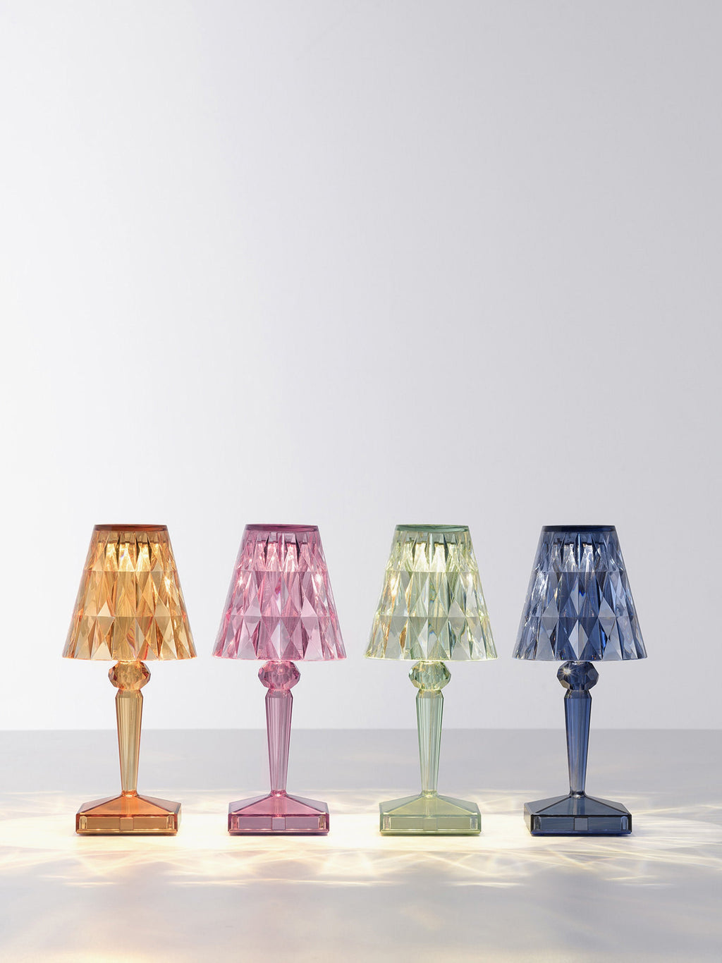 Lampe à poser LED mobile Asen, haut. 30 cm - Orange