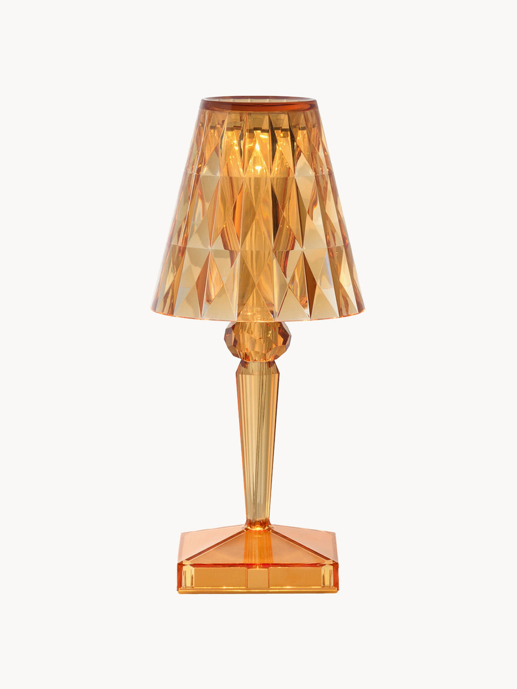 Lampe à poser LED mobile Asen, haut. 30 cm - Orange