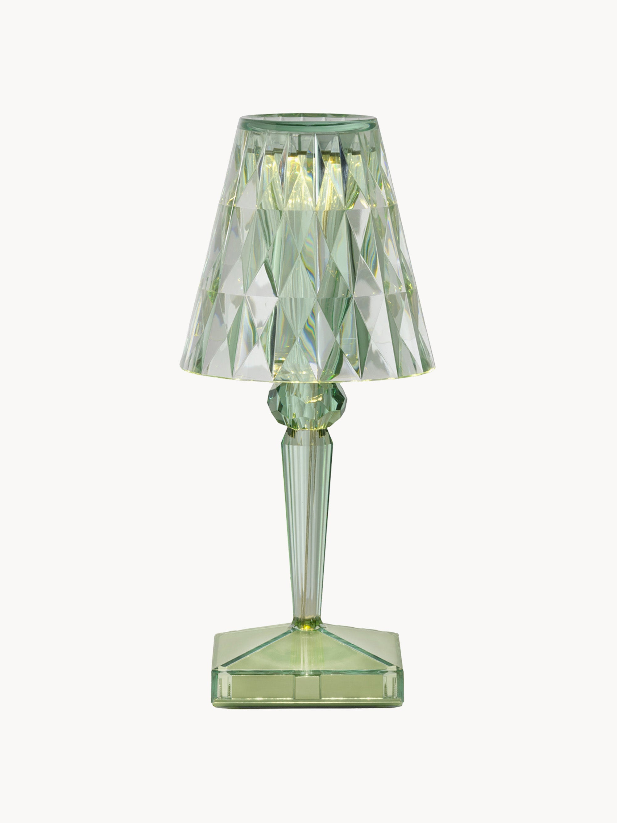 Lampe à poser LED mobile Asen, haut. 30 cm - Vert sauge