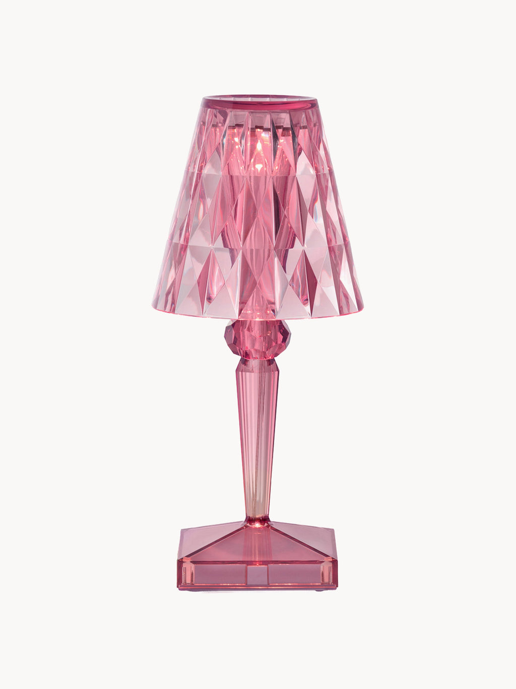 Lampe à poser LED mobile Asen, haut. 30 cm - Vieux rose