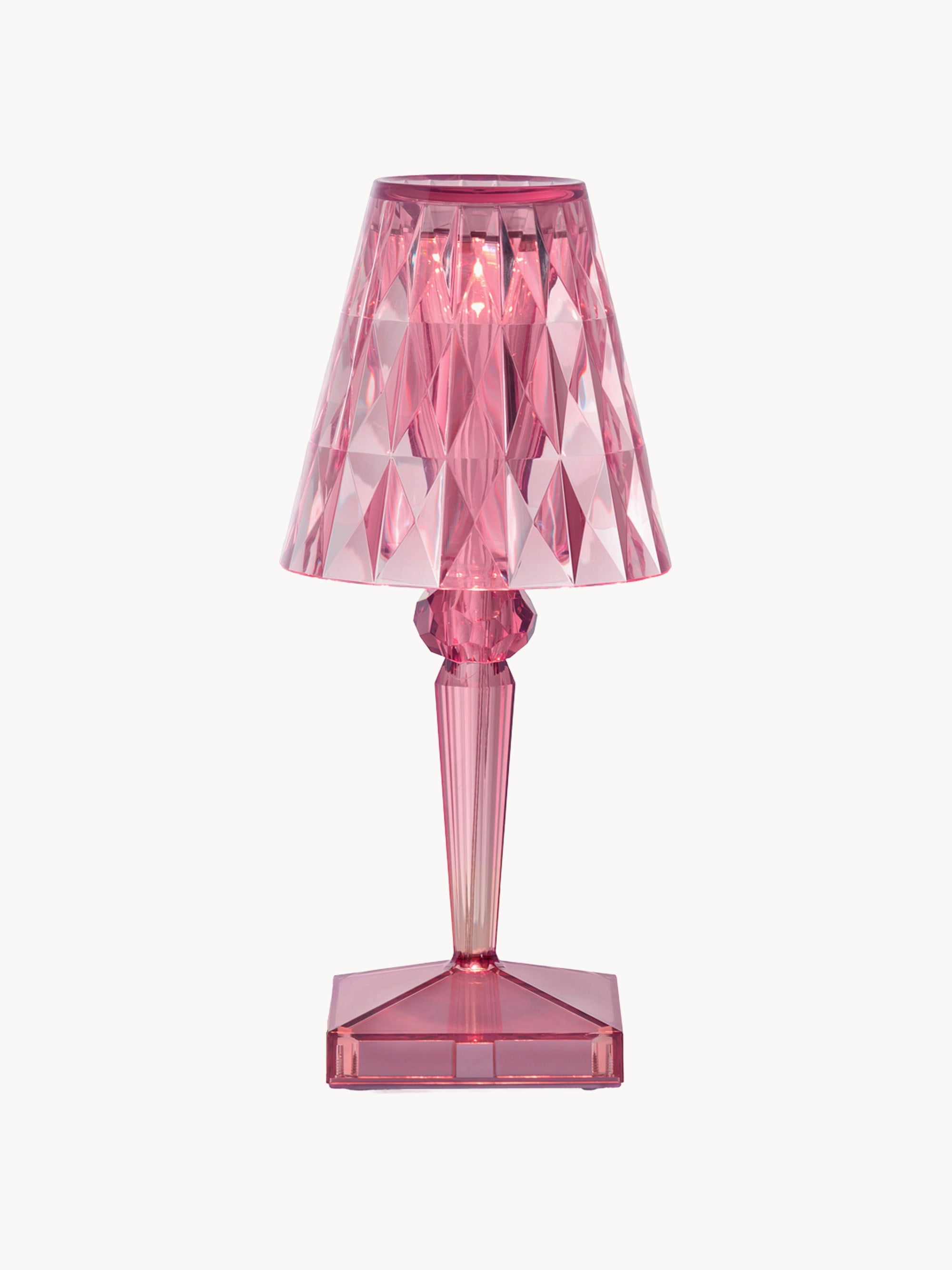 Lampe à poser LED mobile Asen, haut. 30 cm - Vieux rose