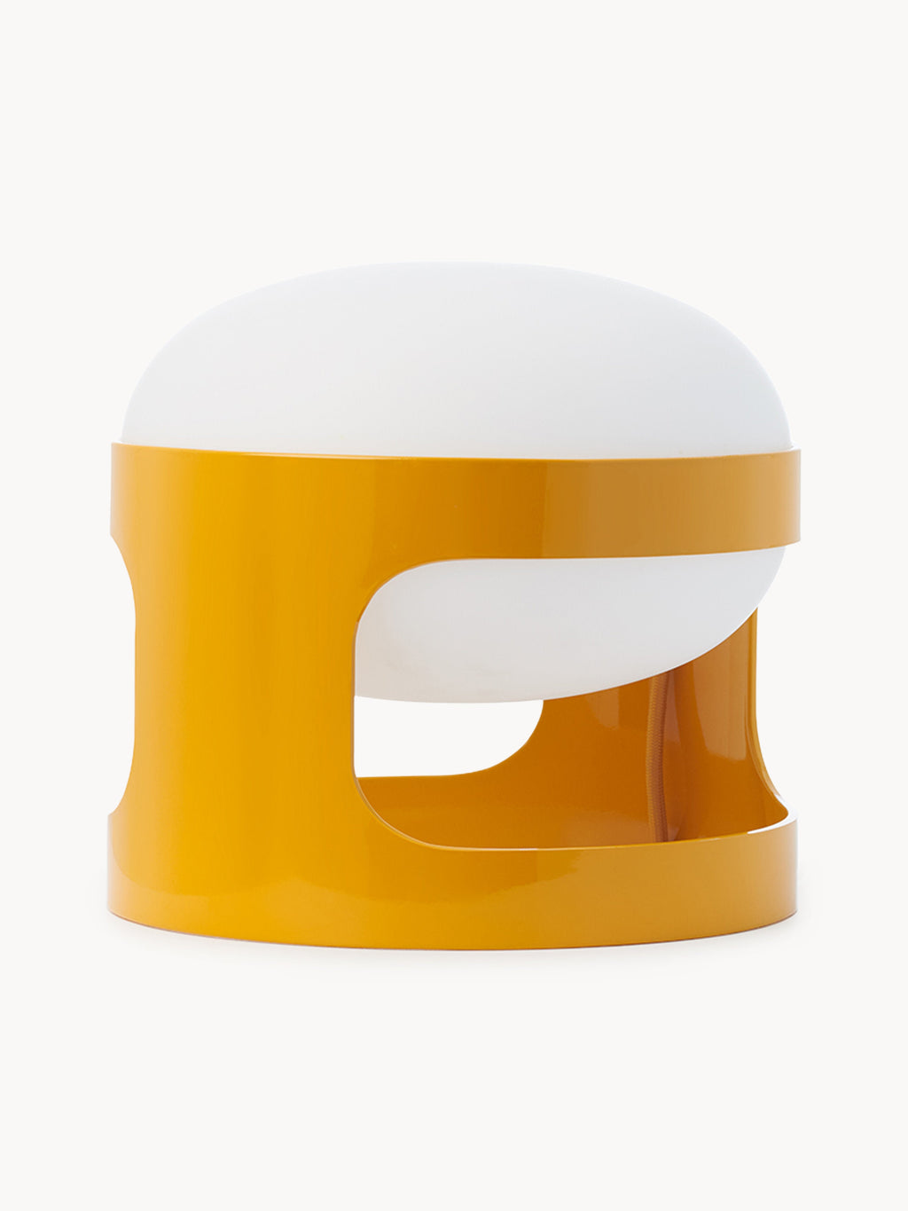 Petite lampe à poser Gunder - Jaune moutarde, blanc