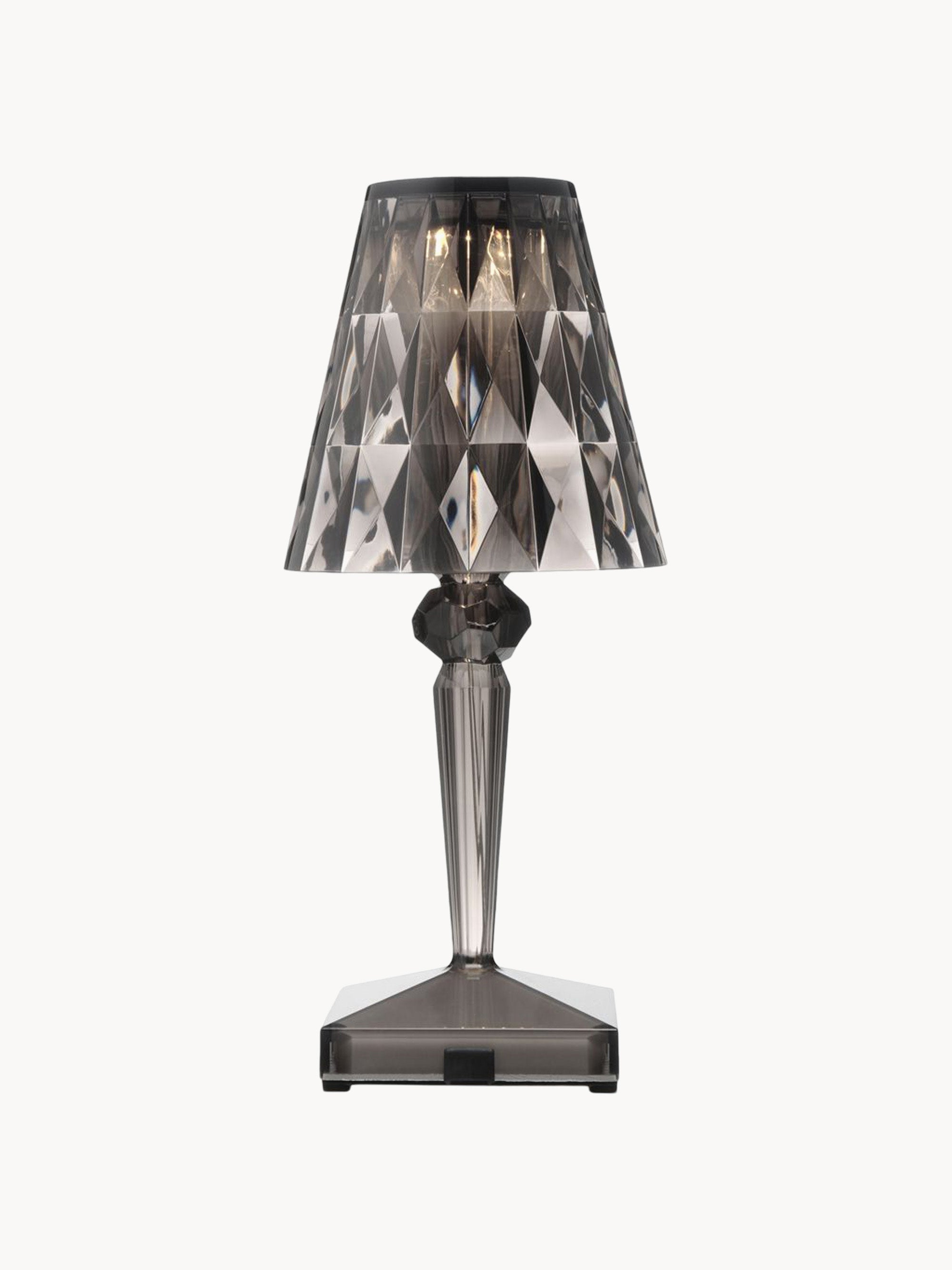 Lampe à poser LED mobile Asen, haut. 30 cm - Gris foncé