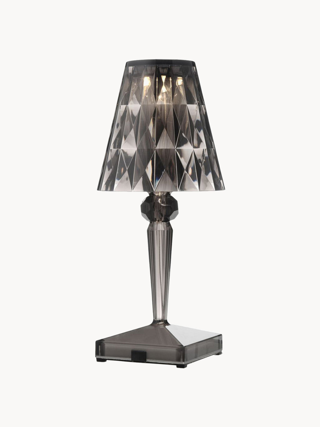 Lampe à poser LED mobile Asen, haut. 30 cm - Gris foncé