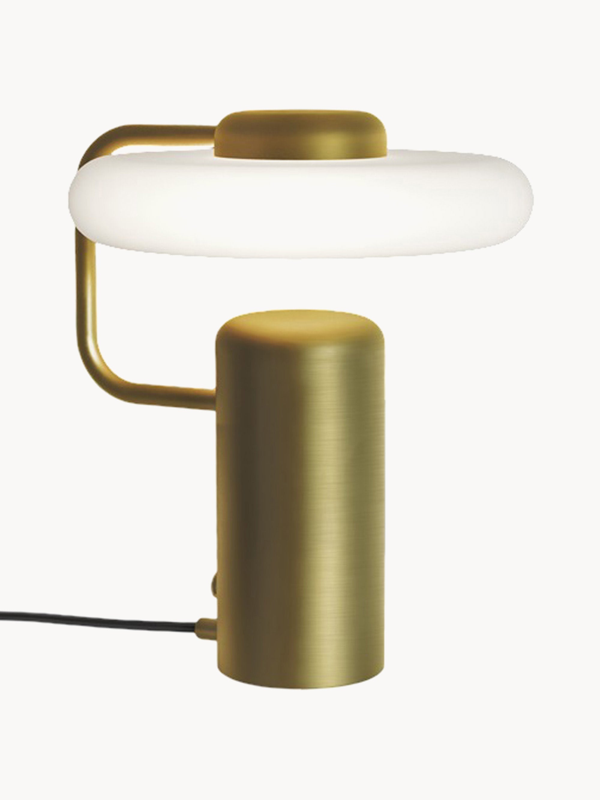 Petite lampe à poser LED Amundi, intensité ajustable - Doré, blanc