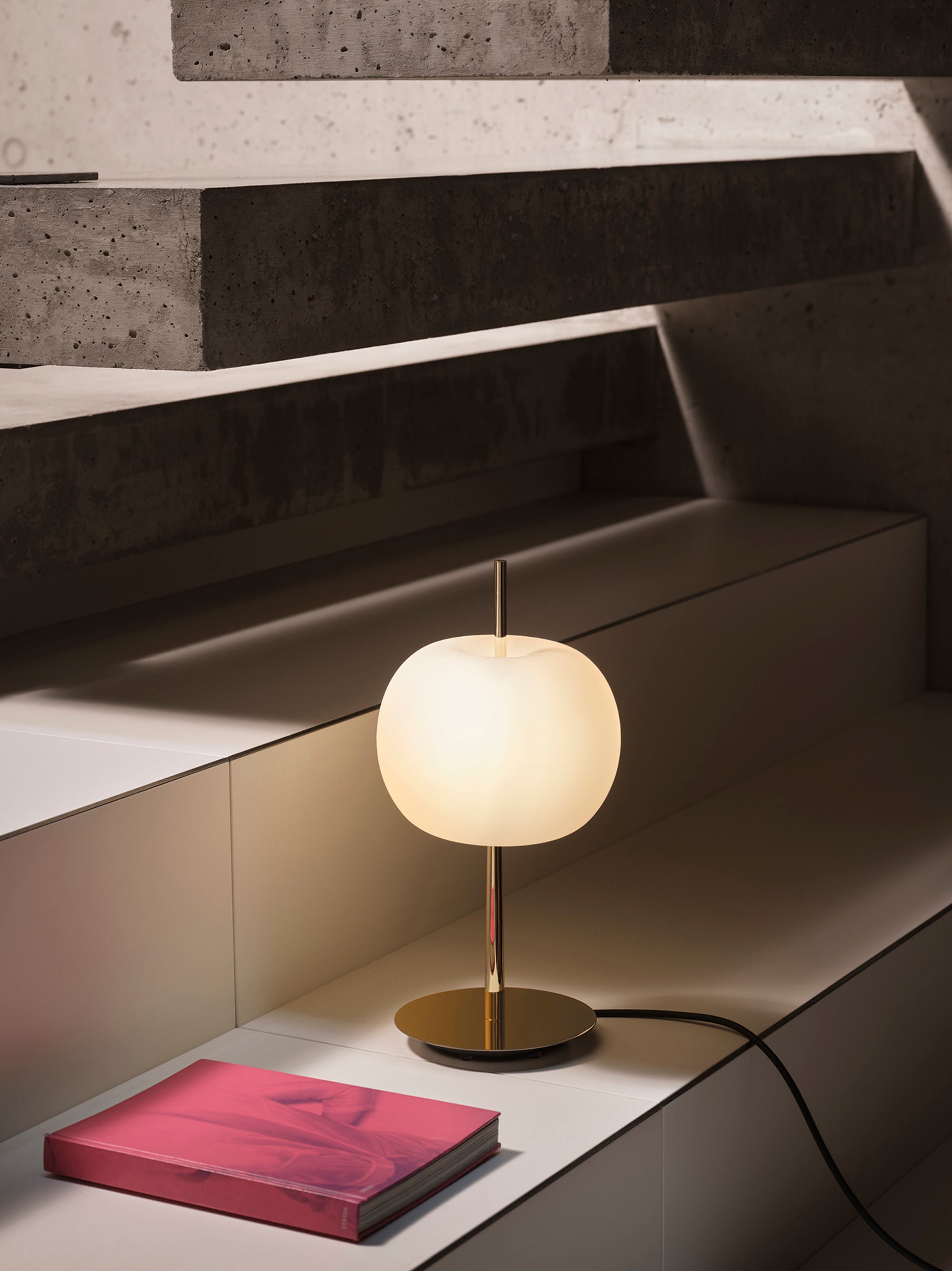 Petite lampe à poser LED Judson, intensité variable - Doré, blanc