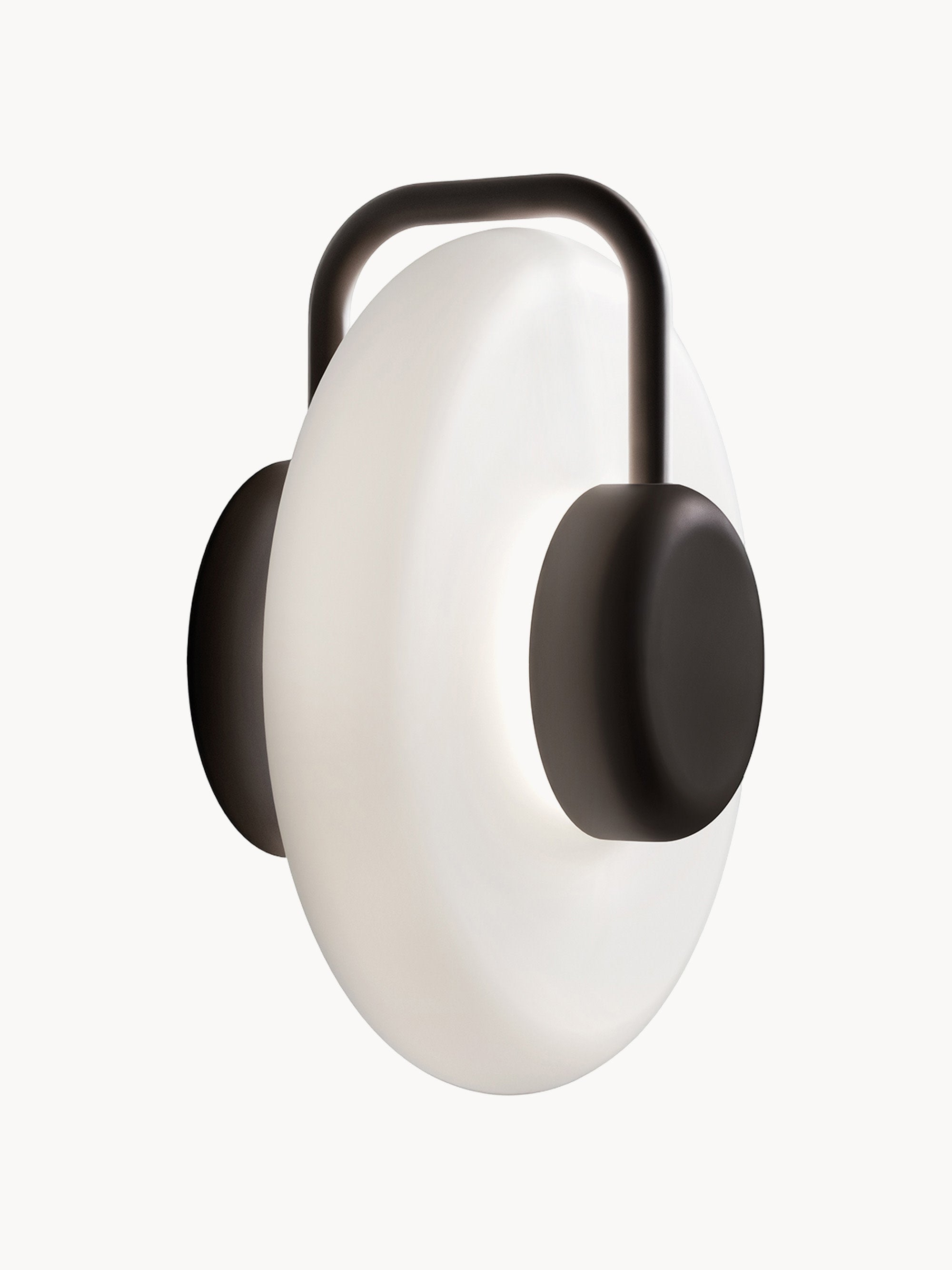 Applique murale LED Amundi, intensité variable - Blanc cassé, noir