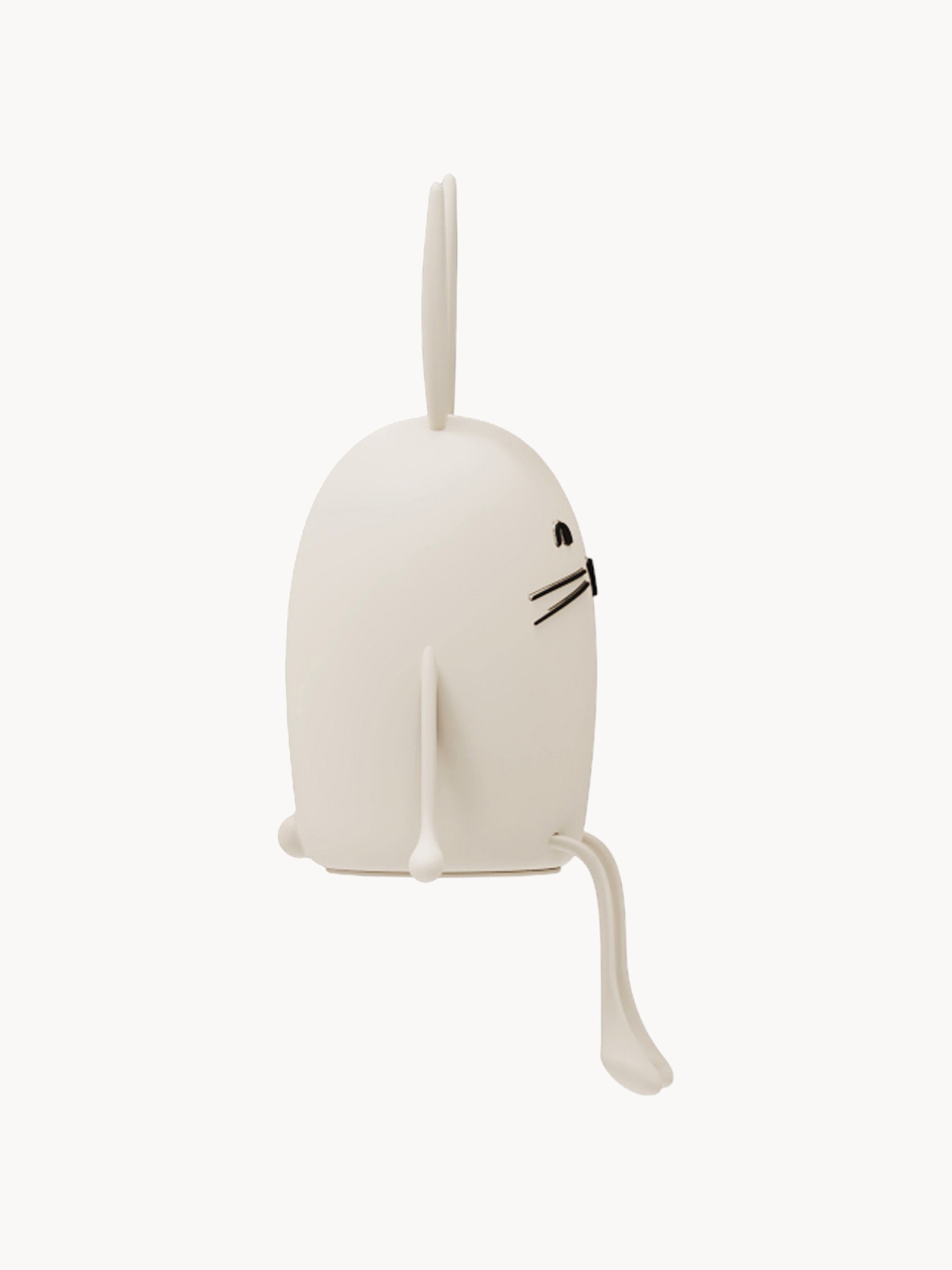 Veilleuse LED en forme de lapin Fromund - Blanc cassé, noir