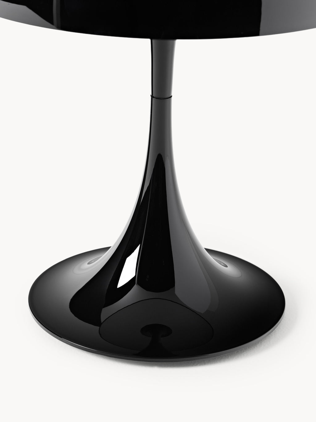 Lampe à poser LED portable à intensité variable Kasper, design Verner Panton - Plastique noir