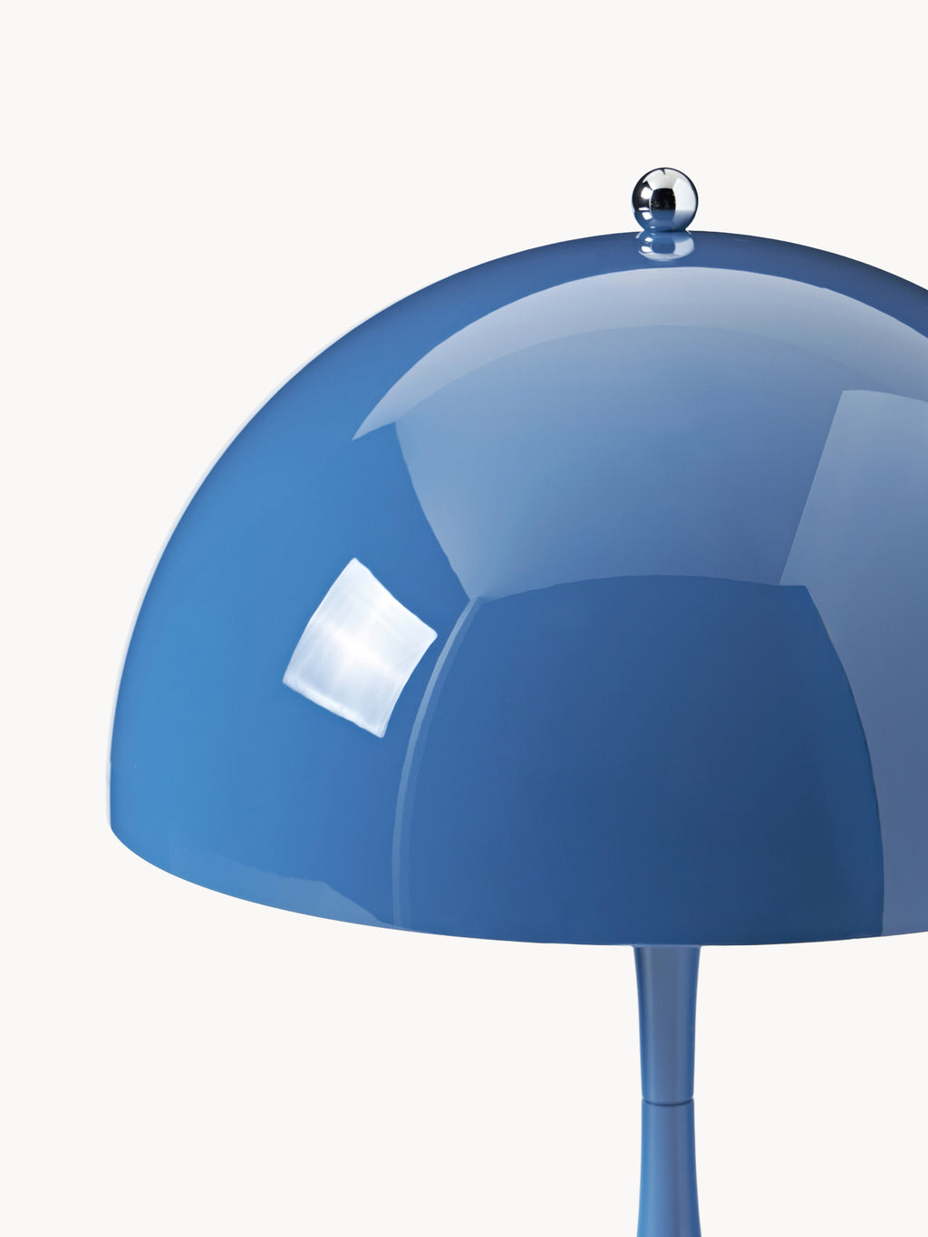 Lampe à poser LED portable à intensité variable Kasper, design Verner Panton - Bleu, plastique