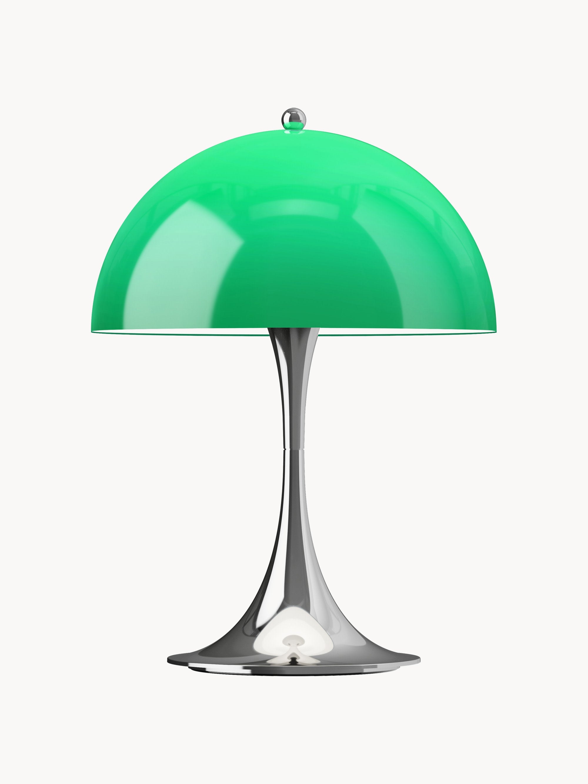 Lampe à poser LED portable à intensité variable Kasper, design Verner Panton - Vert, argenté