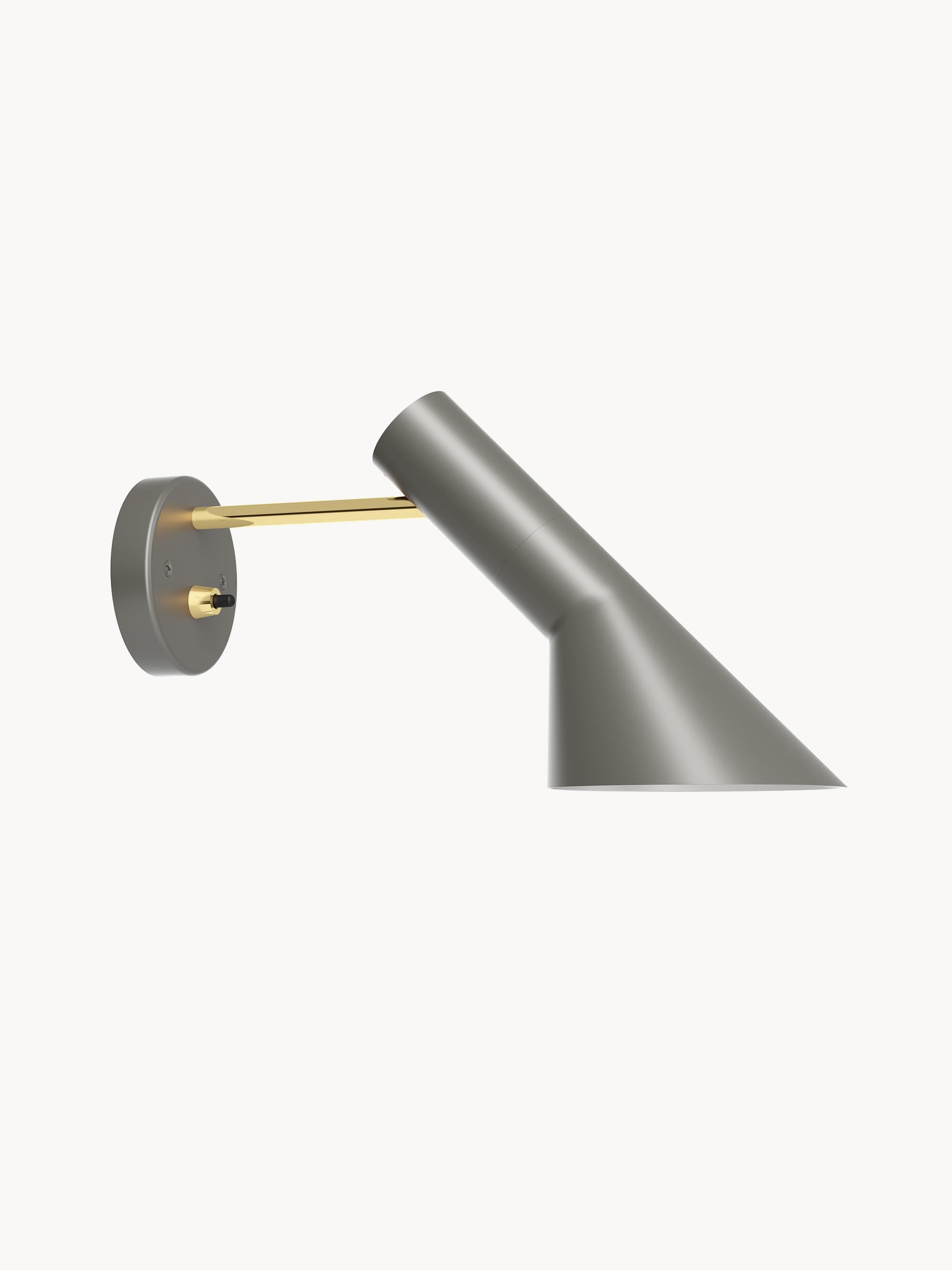 Applique murale Hannes - Gris, laiton