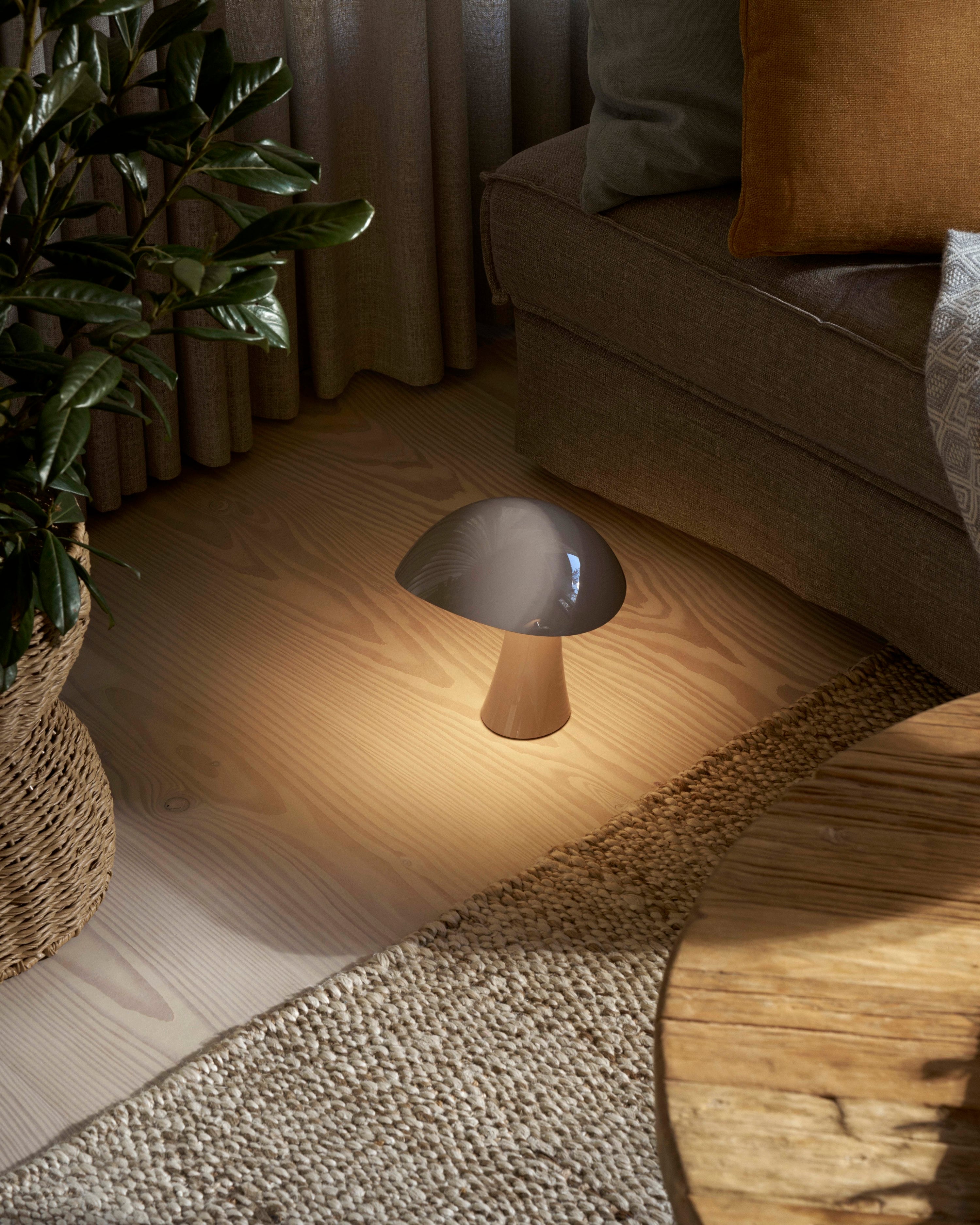Petite lampe à poser LED portable Pax, intensité ajustable - Gris clair, blanc