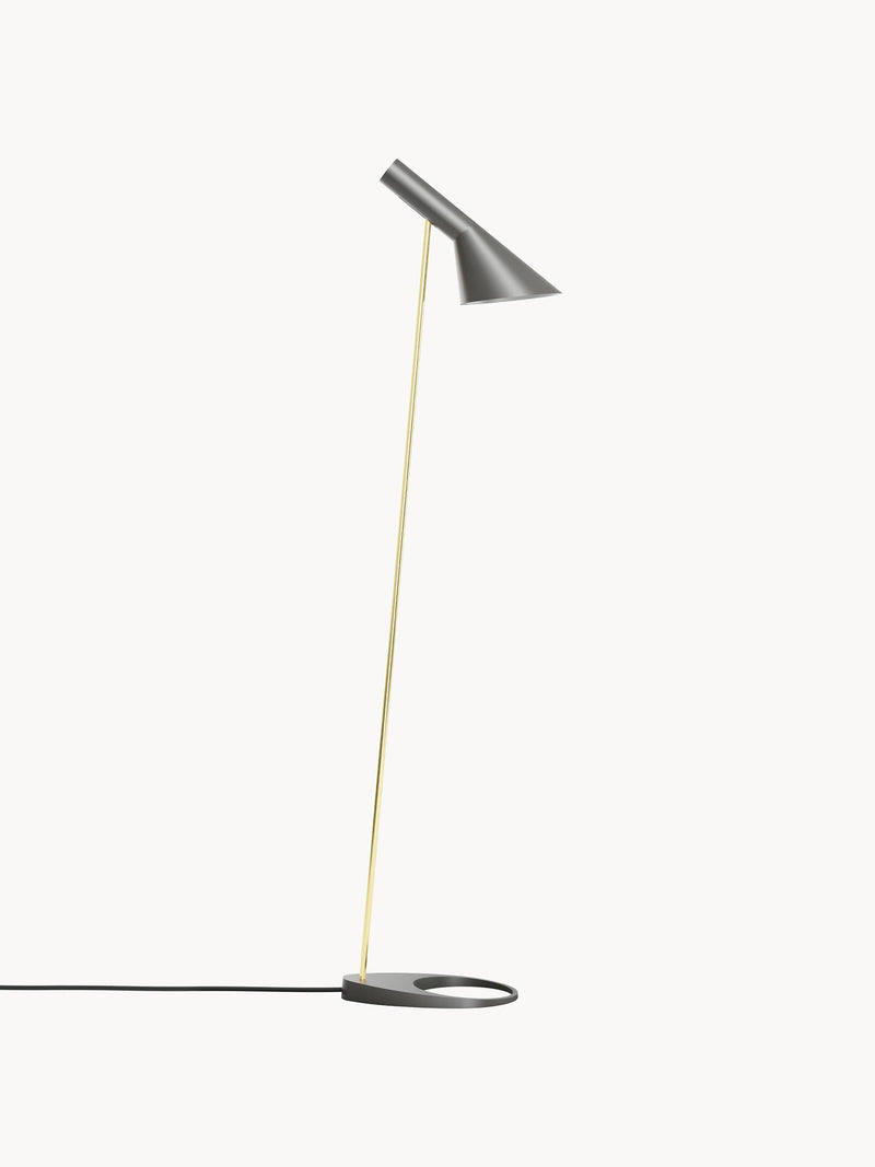 Petit lampadaire Hannes - Gris, laiton