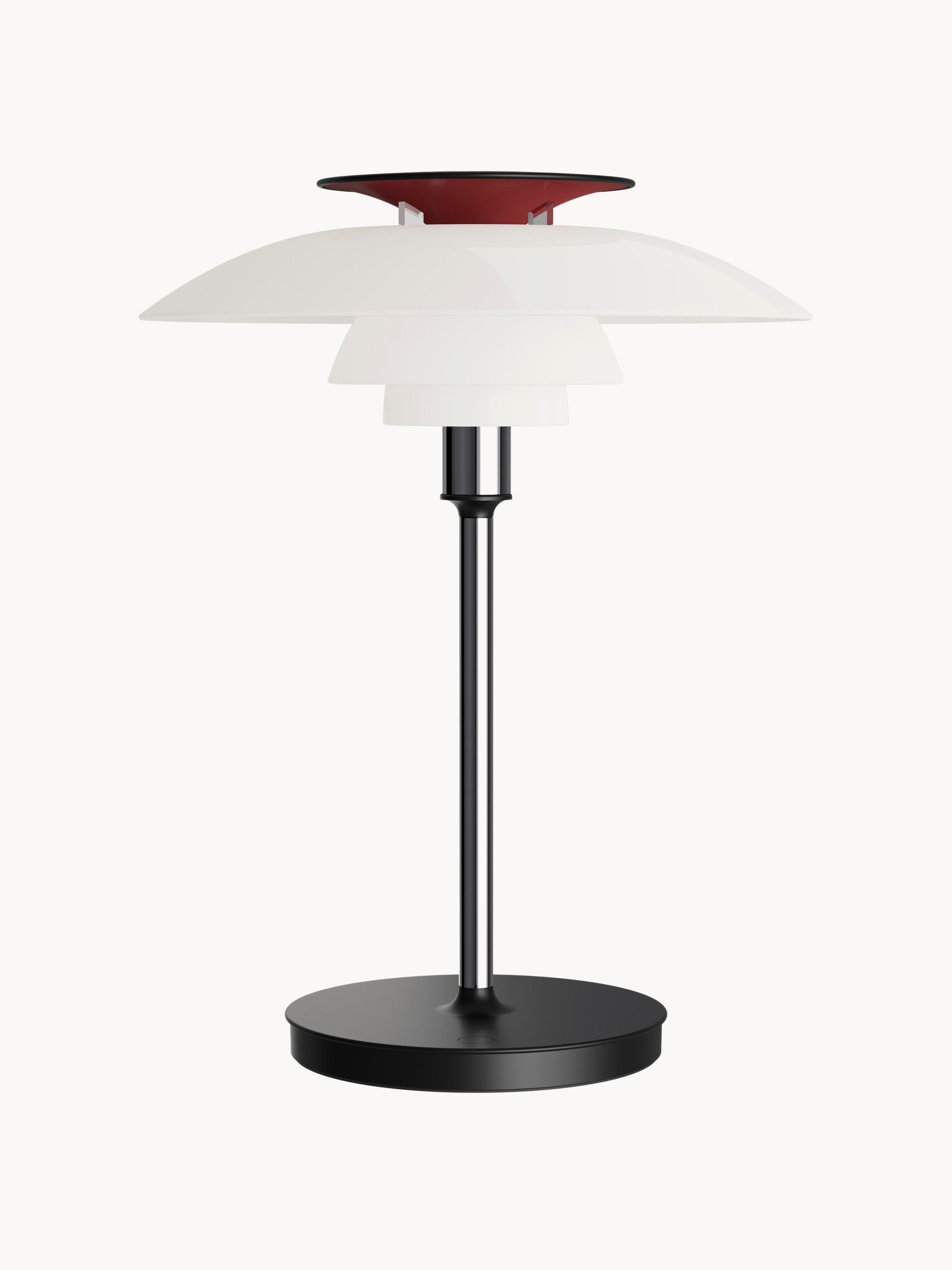 Petite lampe à poser LED portable Banks, intensité ajustable - Blanc, argenté, rouge, noir