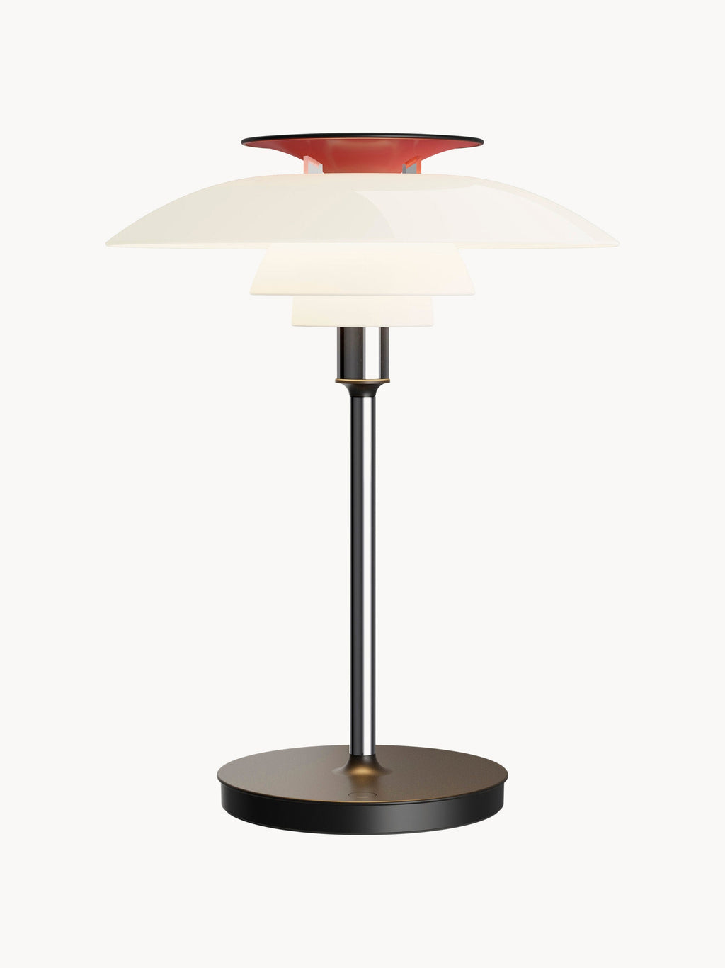 Petite lampe à poser LED portable Banks, intensité ajustable - Blanc, argenté, rouge, noir