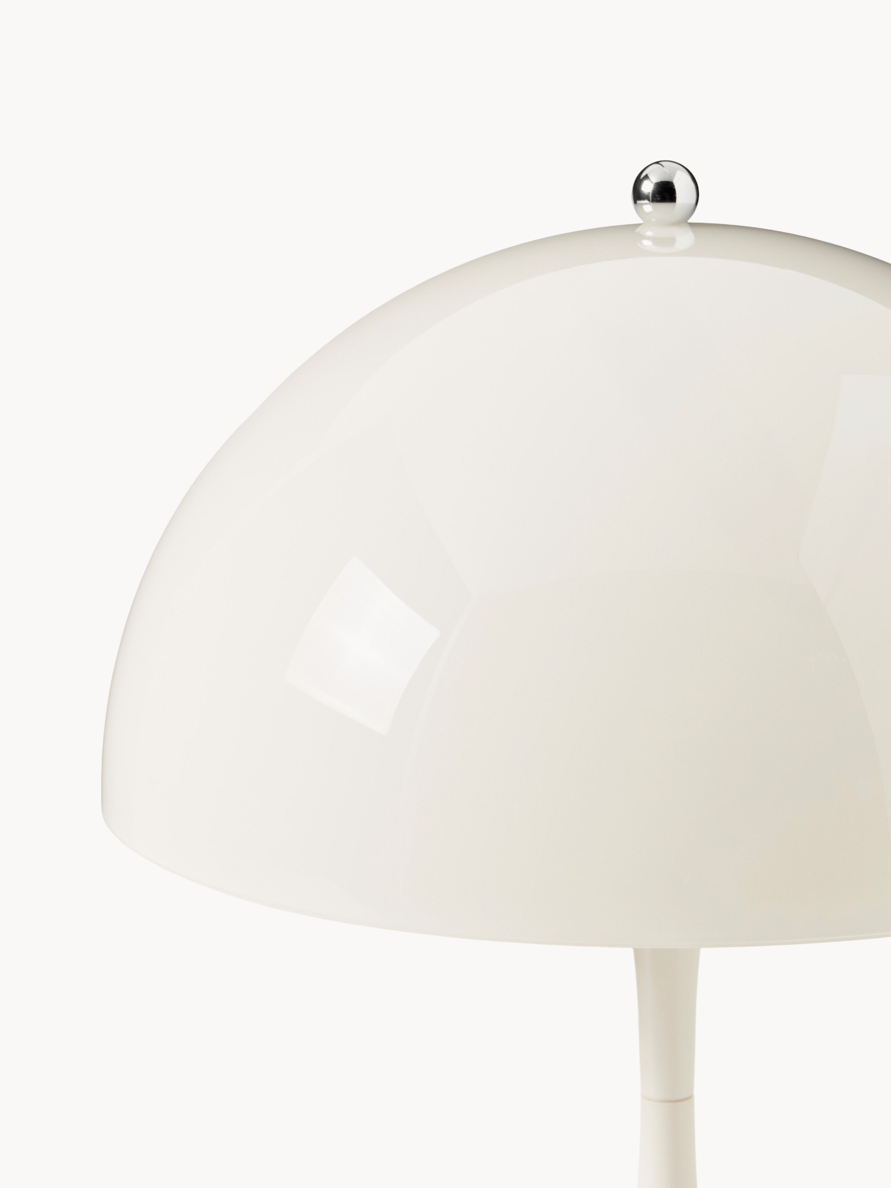 Lampe à poser Aslak, design Verner Panton - Verre acrylique beige clair