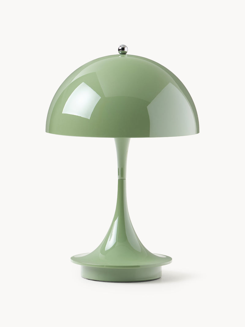 Lampe à poser LED portable à intensité variable Reiulf, design Verner Panton - Vert clair