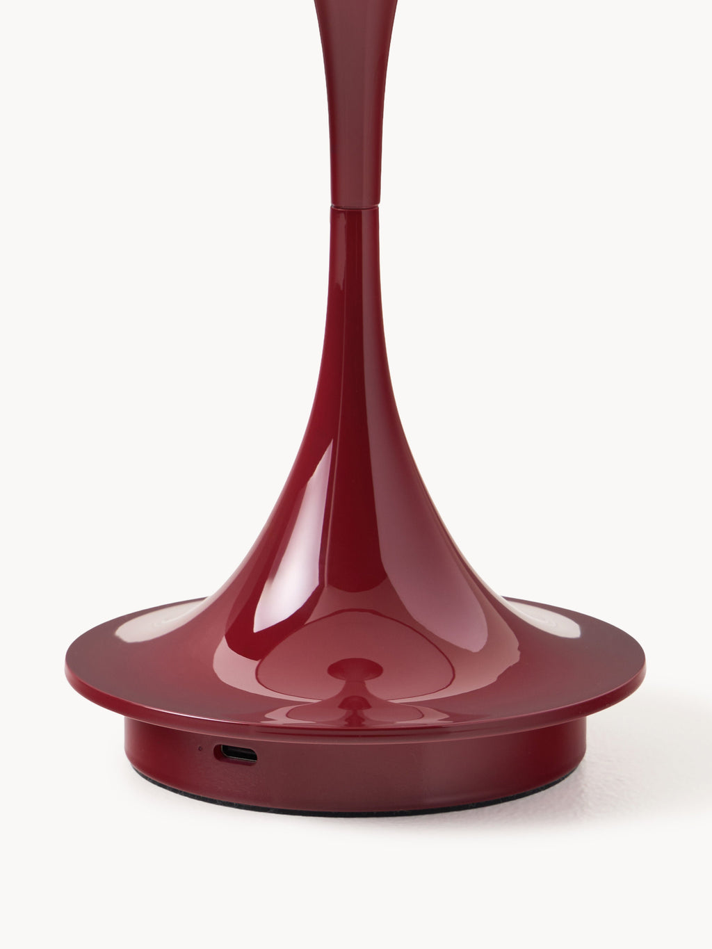 Lampe à poser LED portable à intensité variable Reiulf, design Verner Panton - Bordeaux, plastique