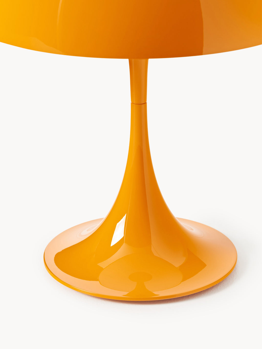 Lampe à poser LED portable à intensité variable Kasper, design Verner Panton - Orange, plastique