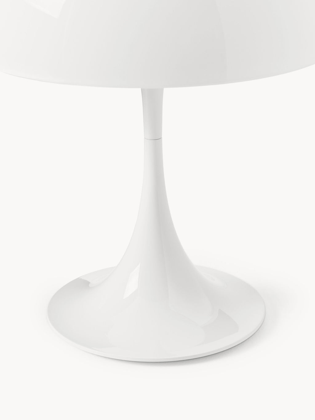 Lampe à poser LED portable à intensité variable Kasper, design Verner Panton - Verre acrylique blanc