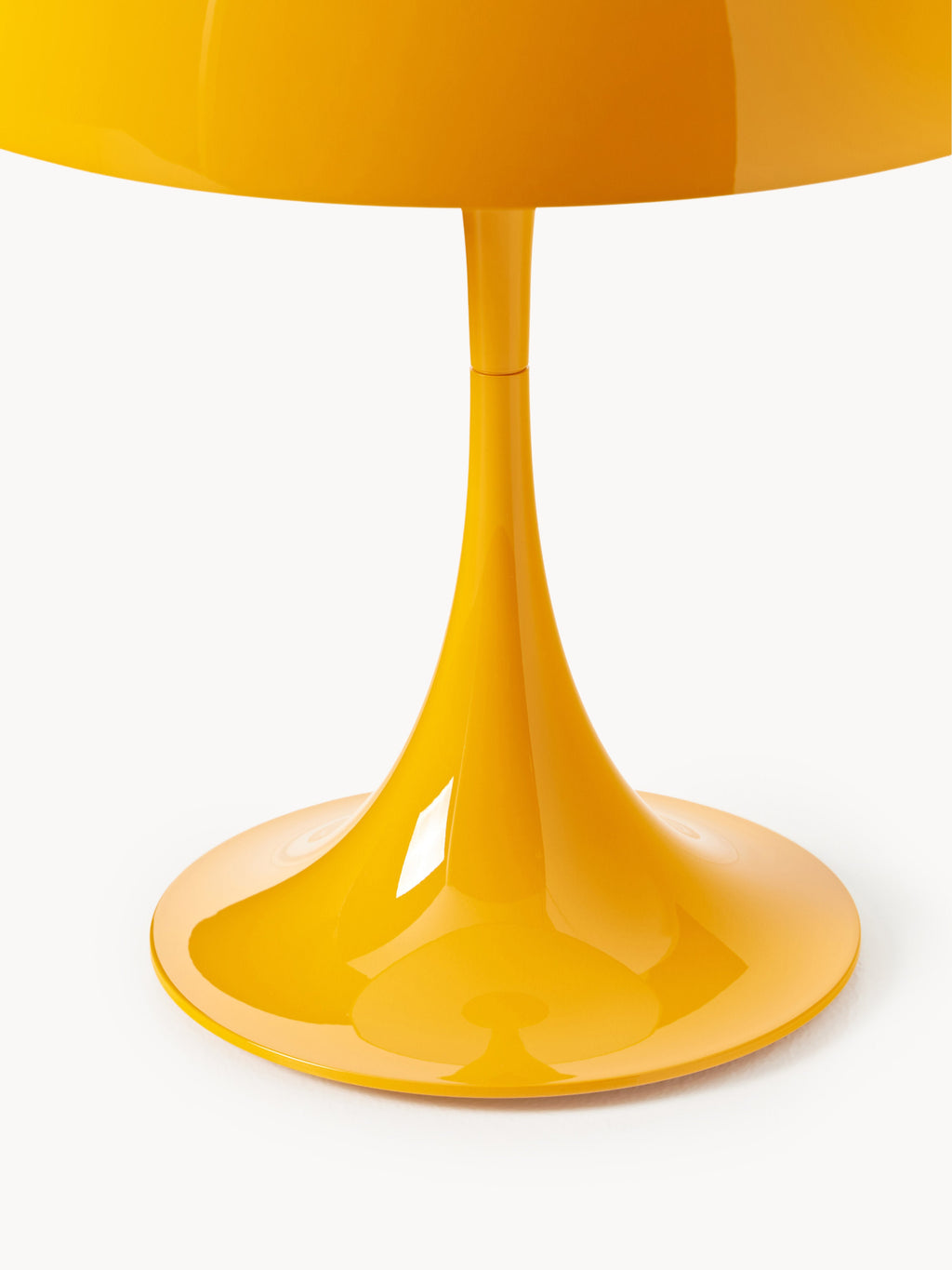 Lampe à poser LED portable à intensité variable Kasper, design Verner Panton - Plastique jaune soleil