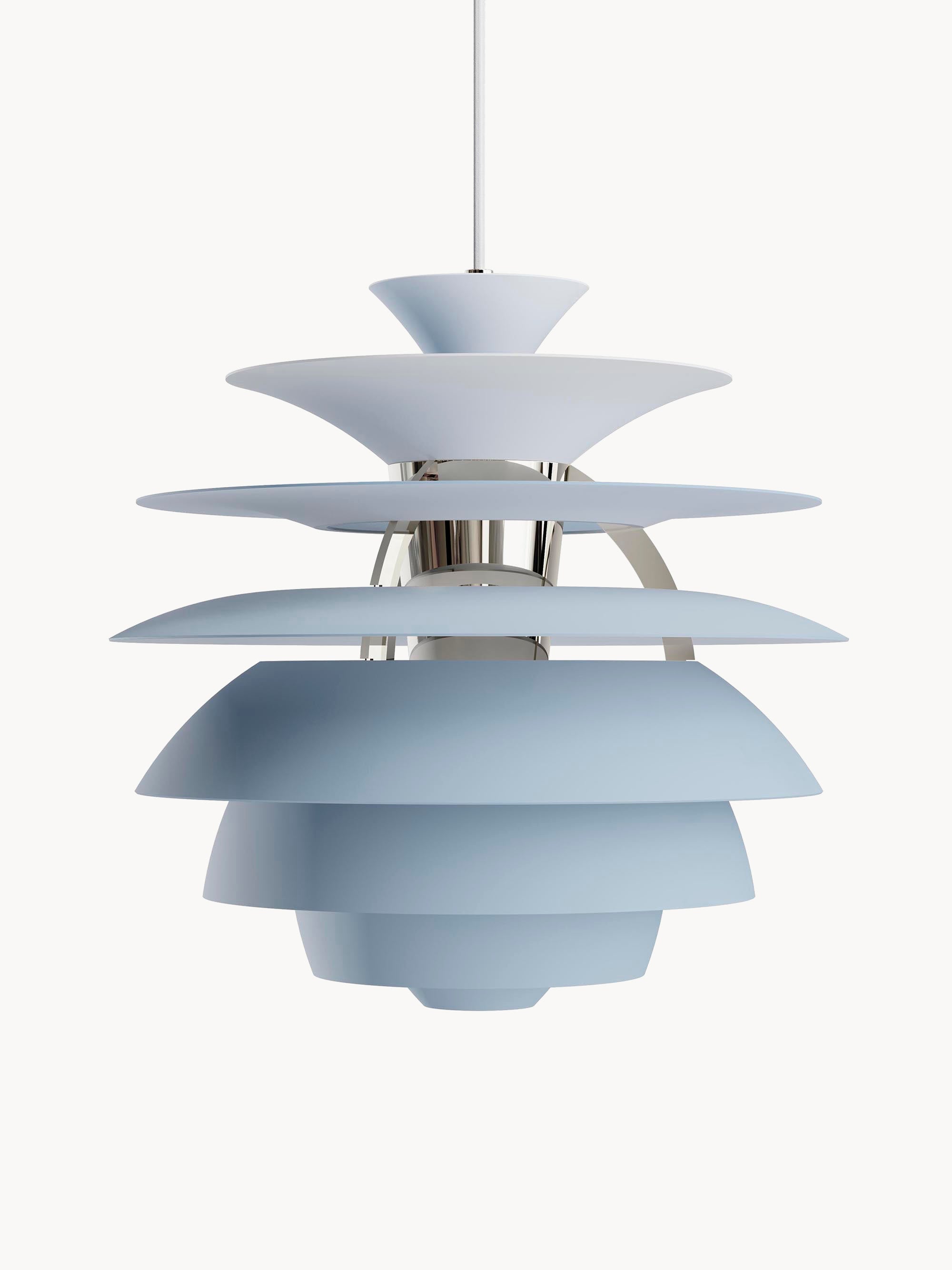 Suspension Glyn - Bleu ciel, argenté