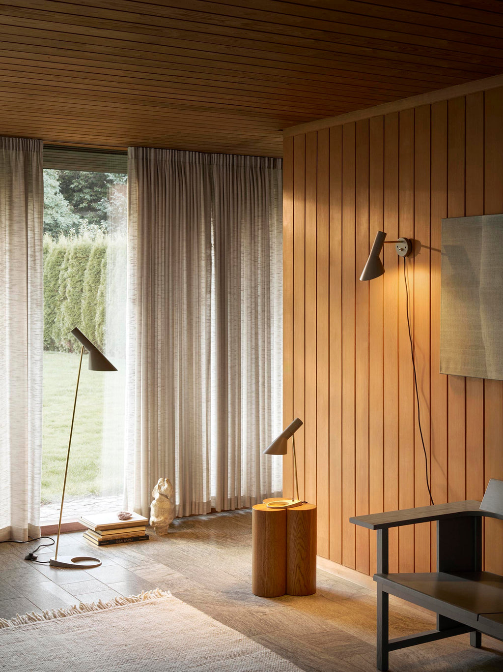 Applique murale à brancher Hannes - Gris, laiton