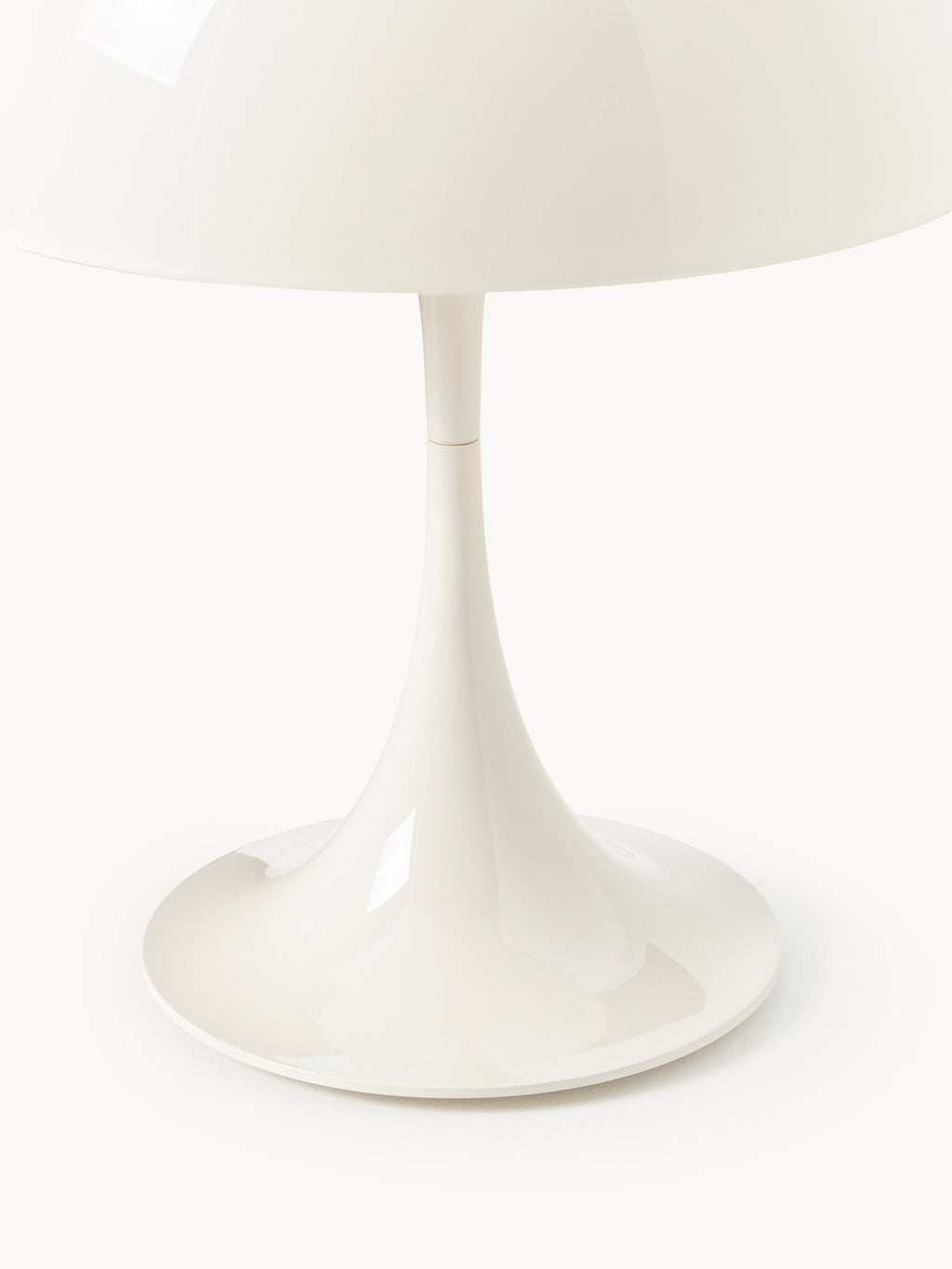 Lampe à poser LED portable à intensité variable Kasper, design Verner Panton - Verre acrylique beige clair