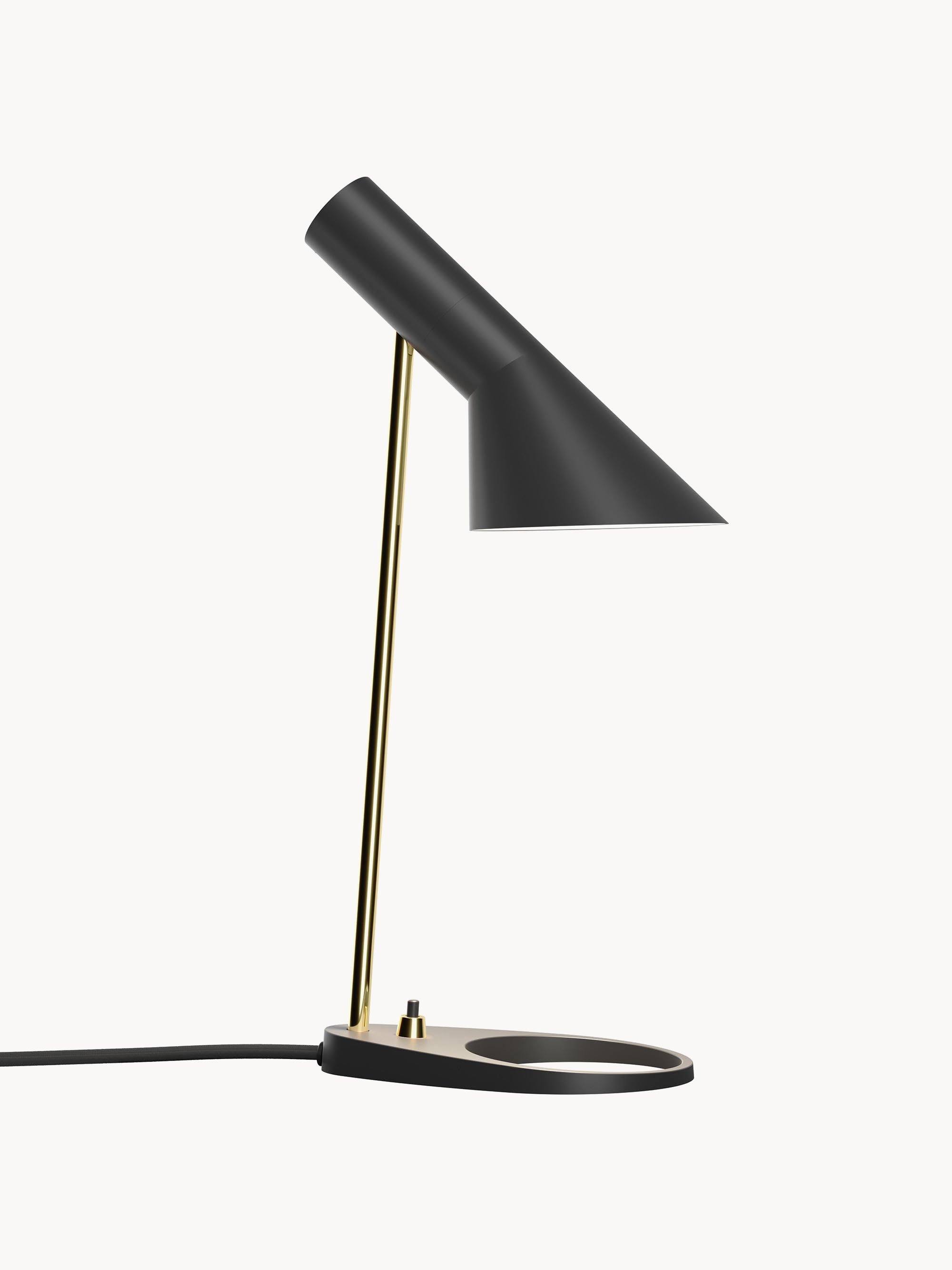 Lampe à poser Hannes - Noir, laiton