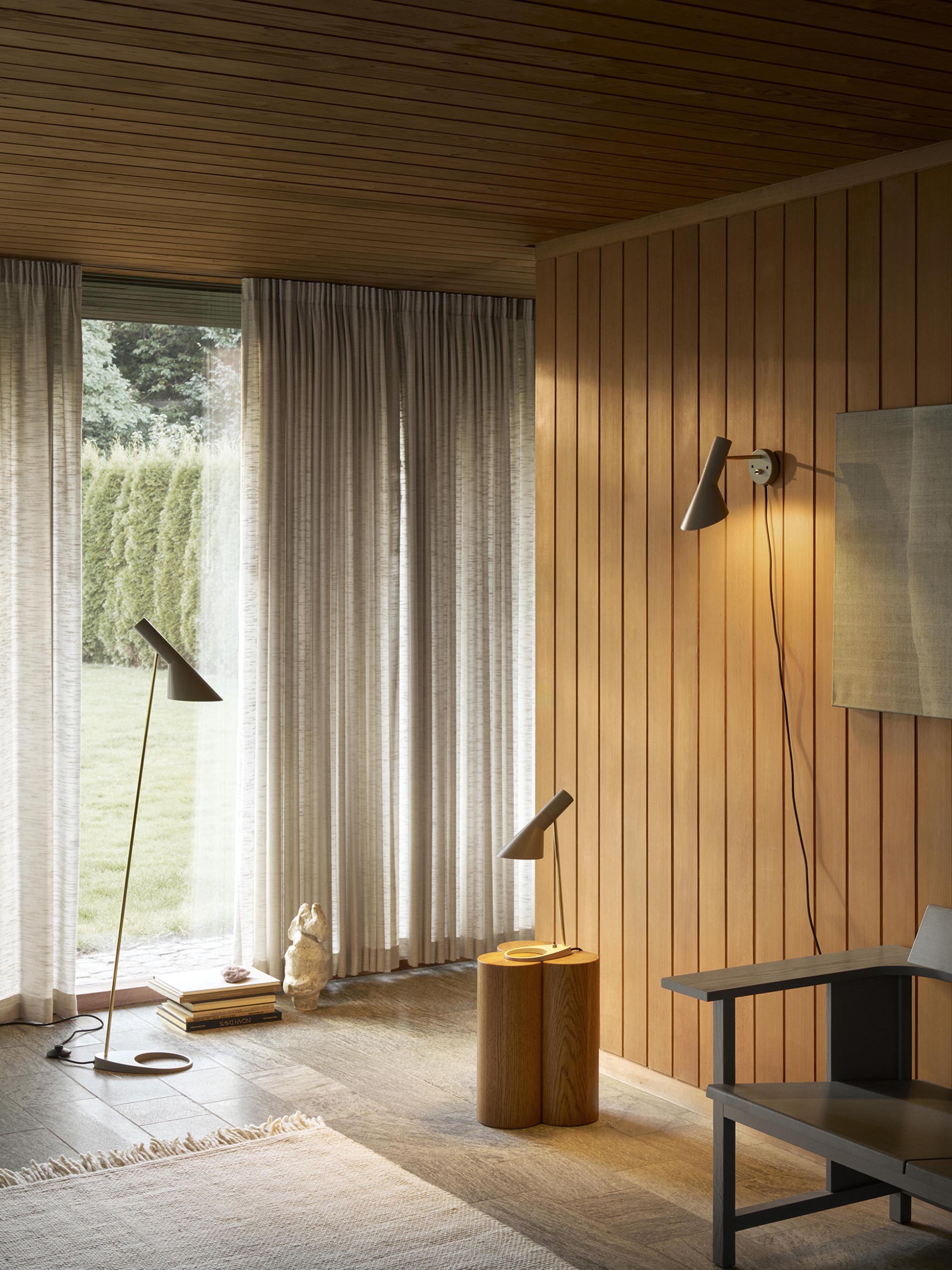 Lampe à poser Hannes - Gris, laiton