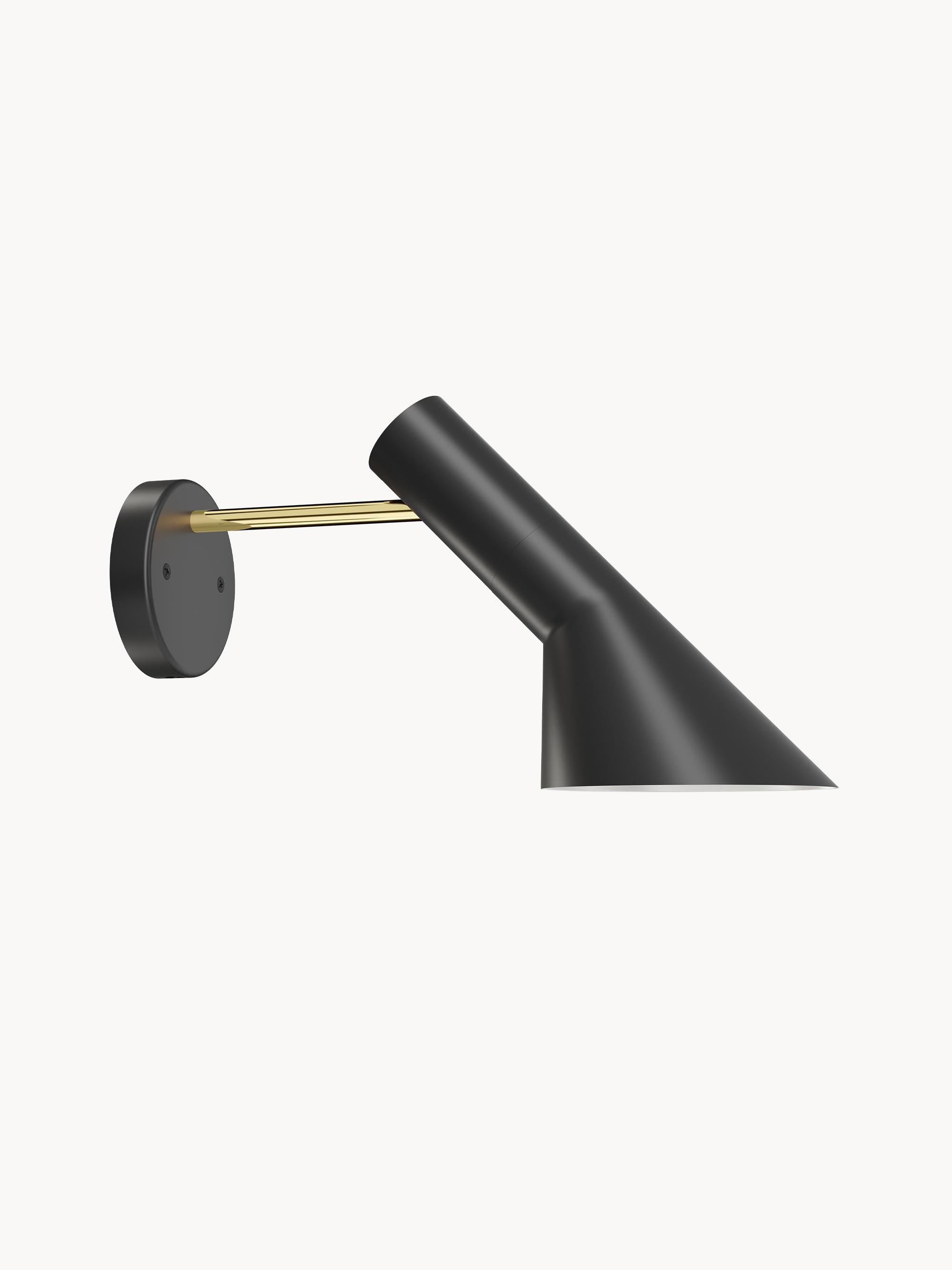 Applique murale Hannes - Noir, laiton