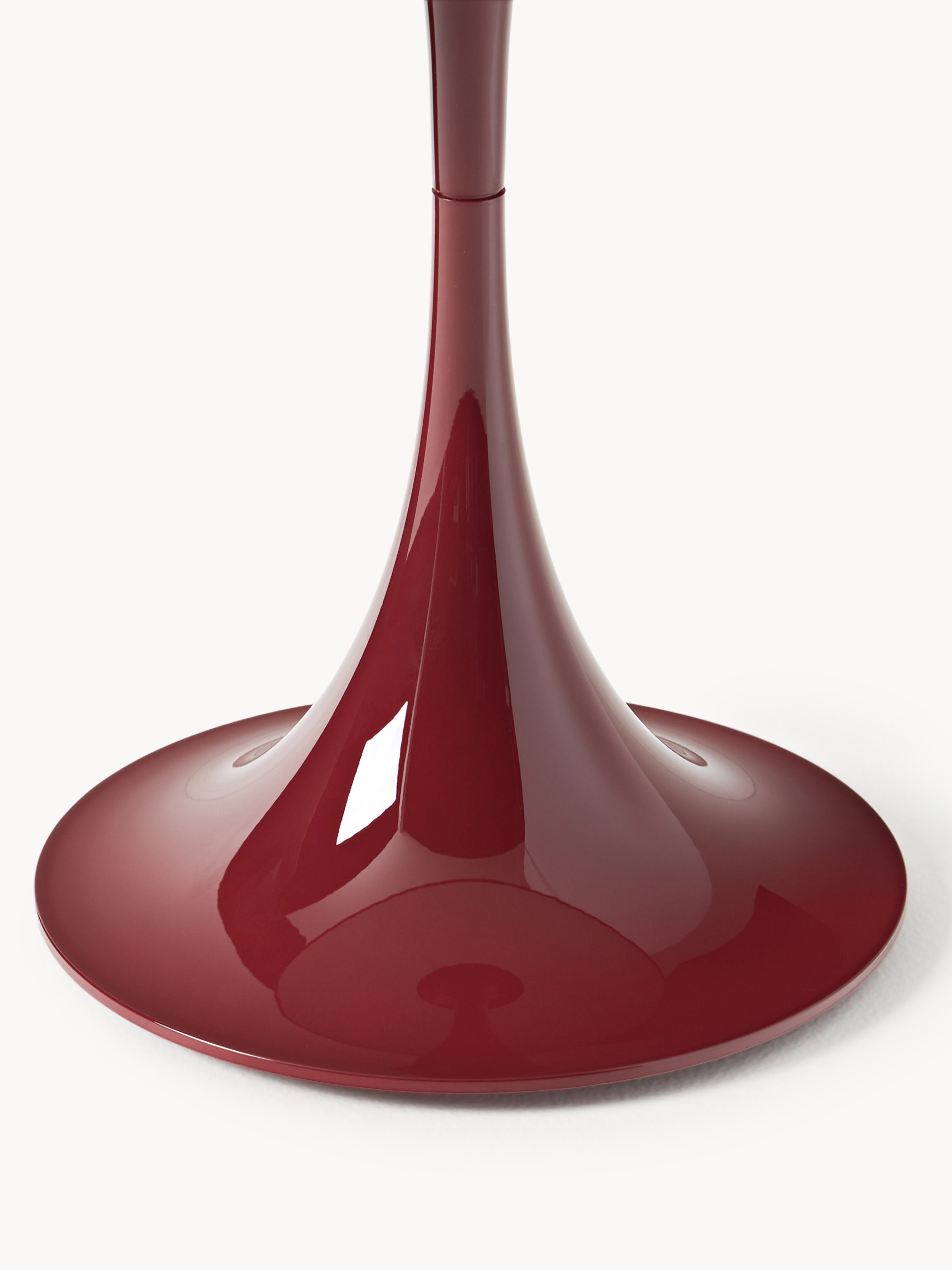 Lampe à poser LED portable à intensité variable Kasper, design Verner Panton - Bordeaux, plastique
