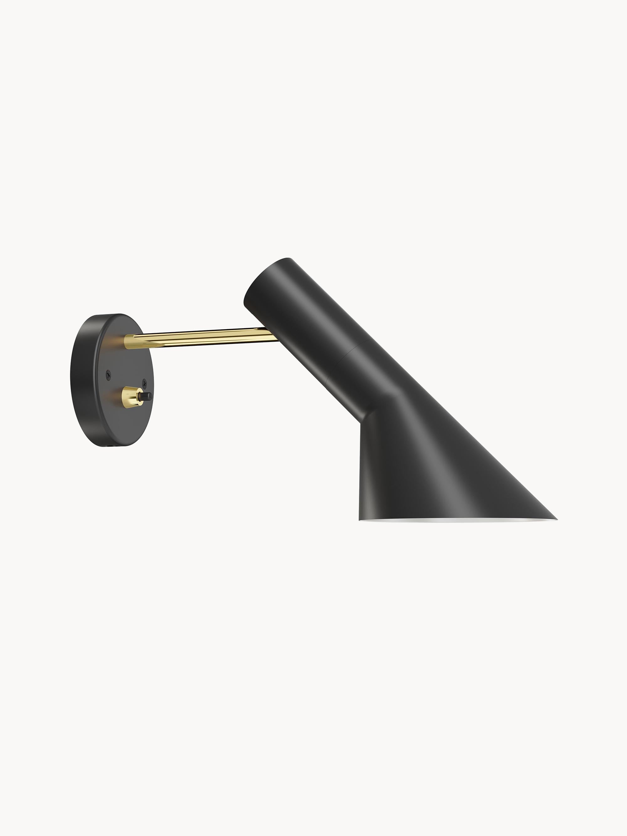 Applique murale Hannes - Noir, laiton