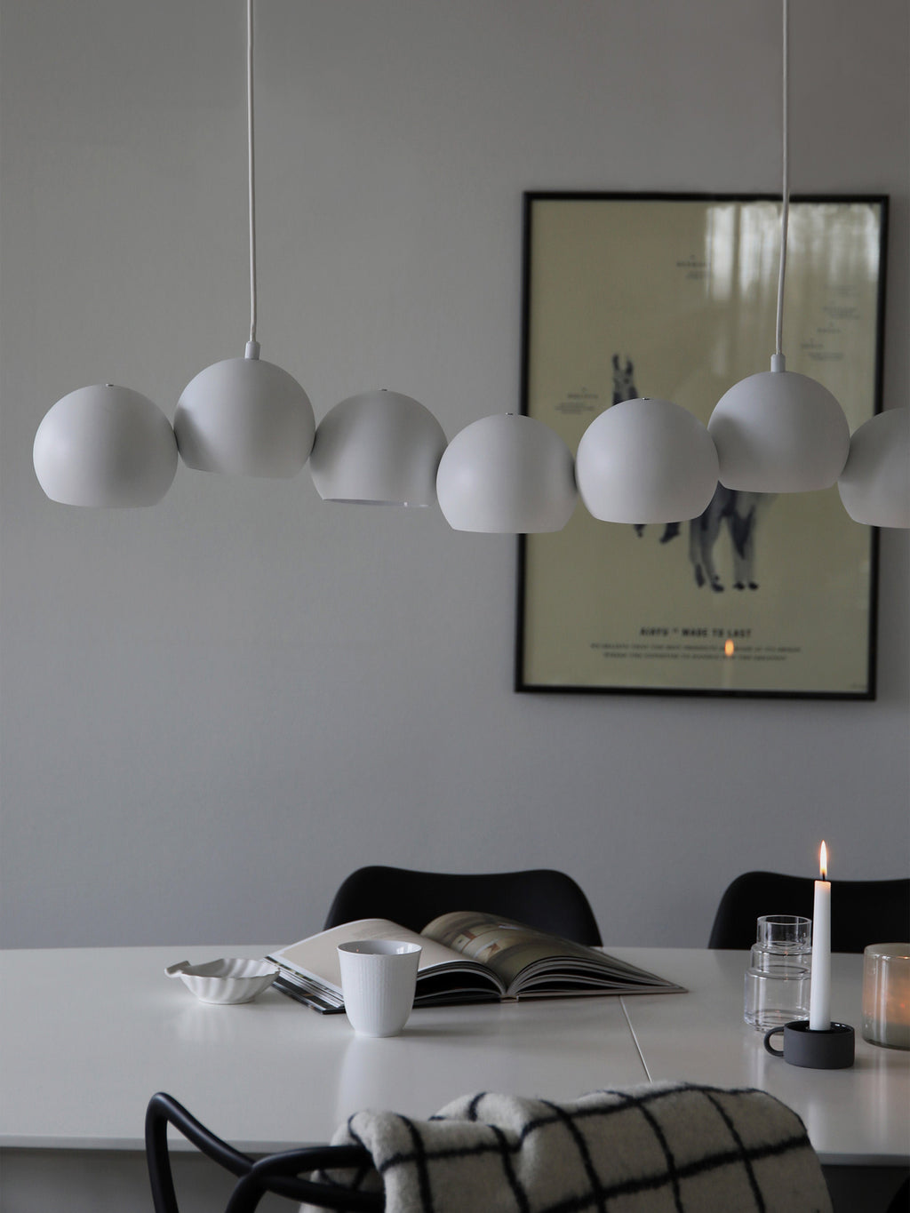 Grande suspension Shep - Blanc